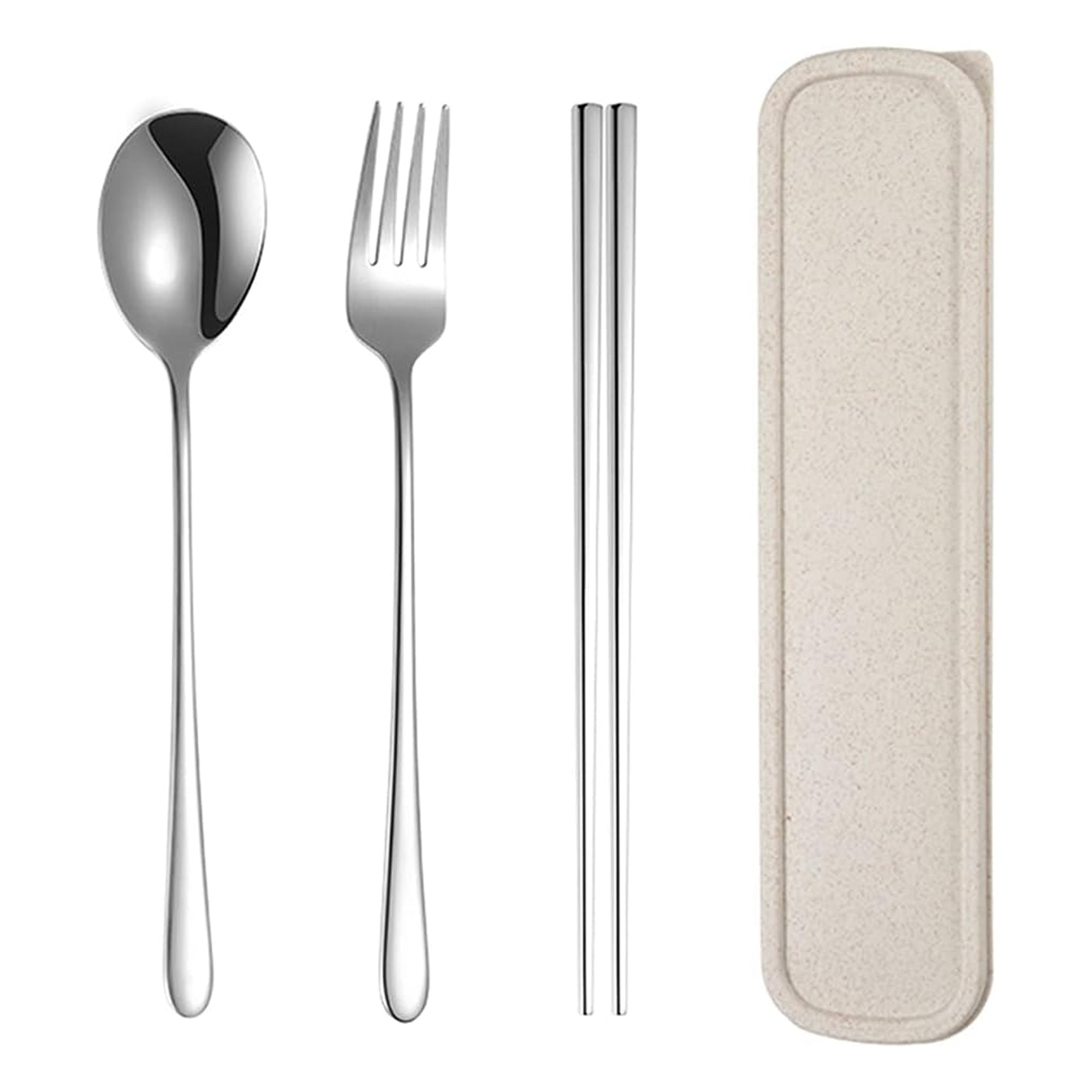 Stainless Steel 4pcs Cutlery Set/Travel Utensils