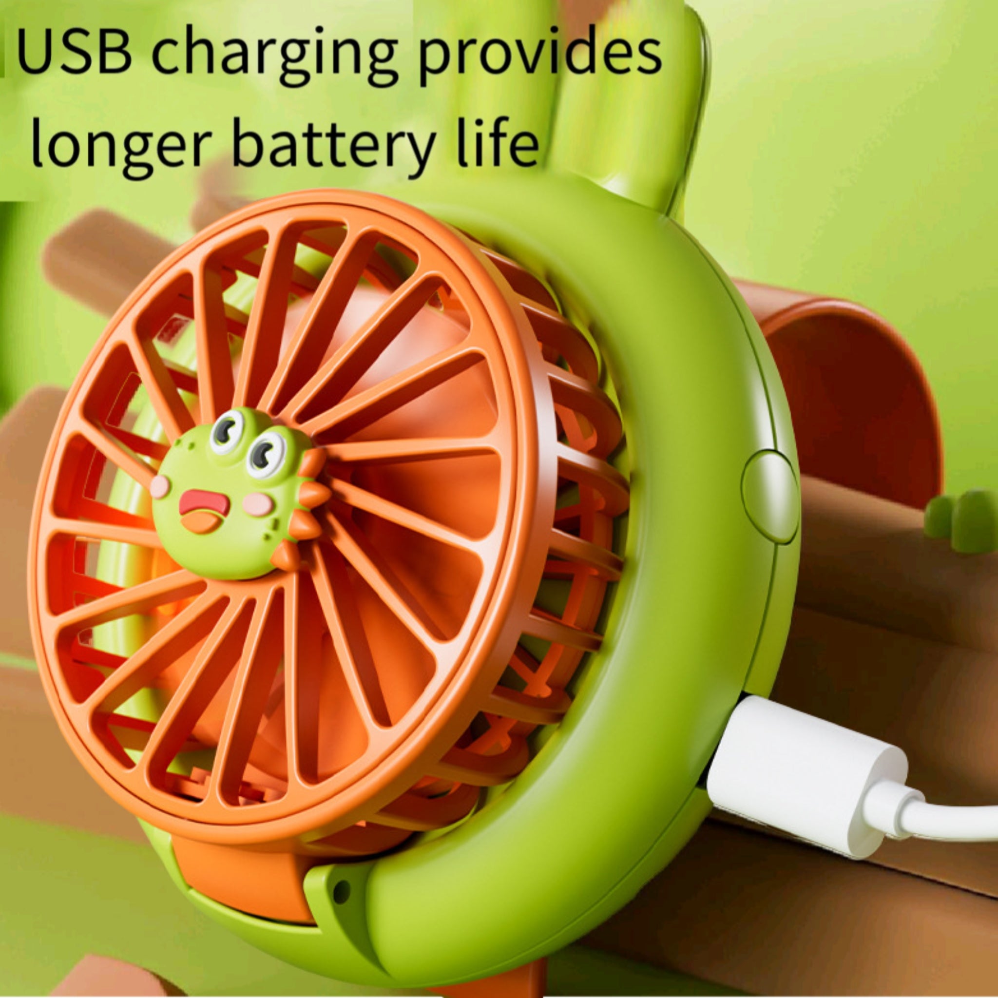 Mini Handheld Fan Kids Toy Watch USB Rechargeable