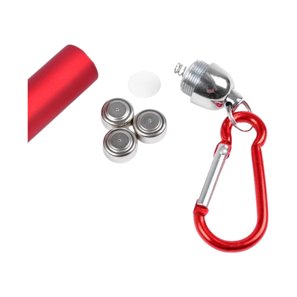 Solid Color Flashlight with Carabiner Clip