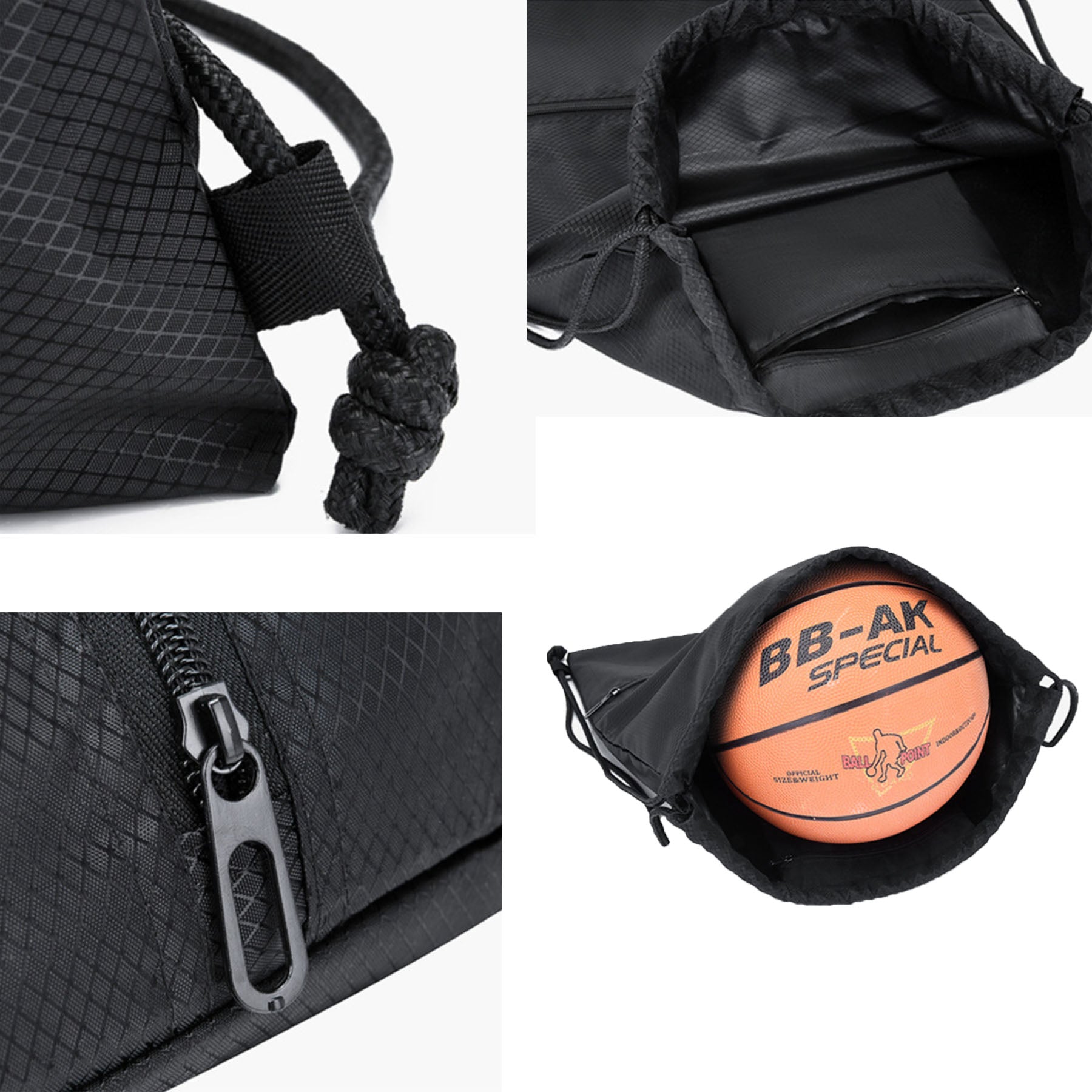 Drawstring Backpack Bag Sport Gym