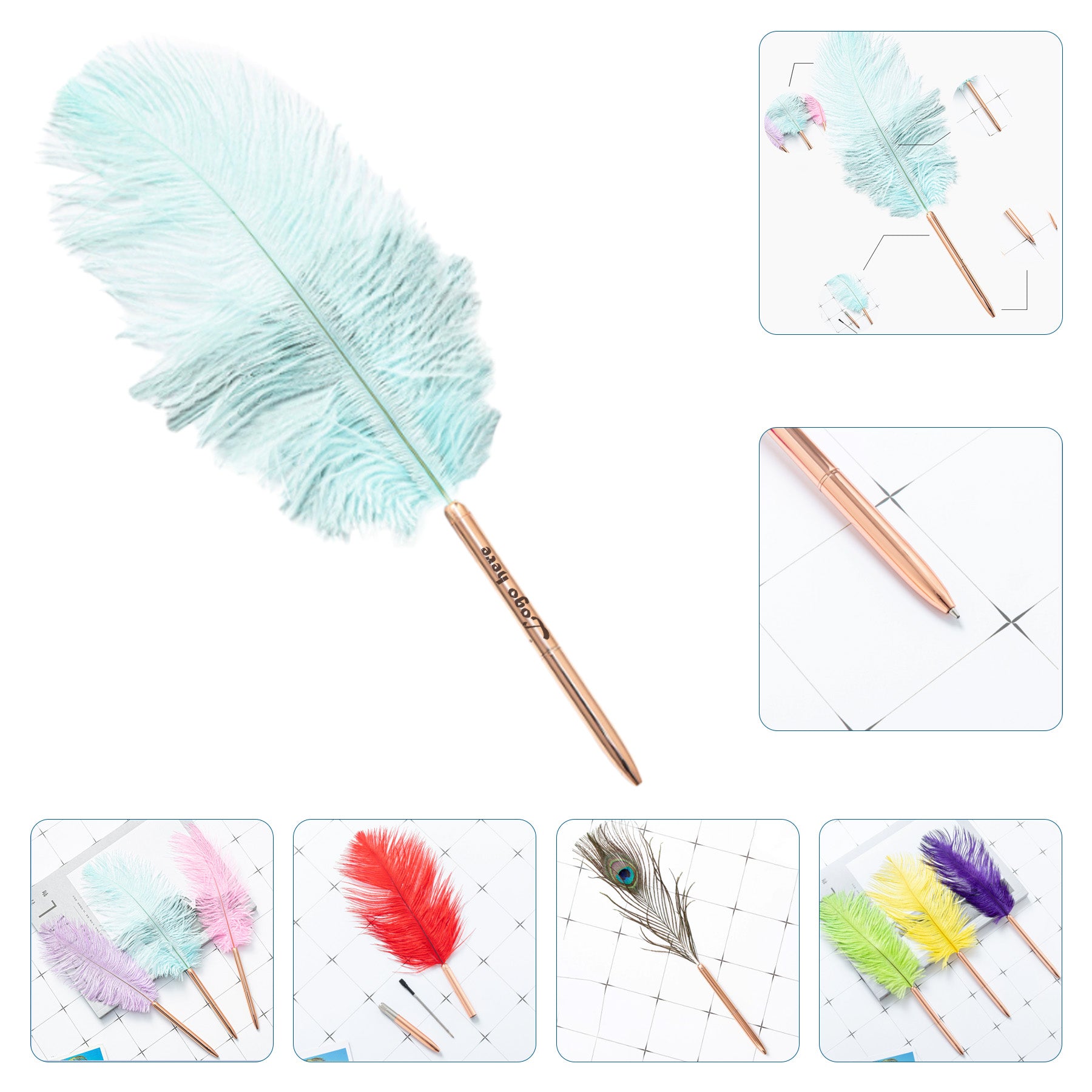 Feather Metal Pen