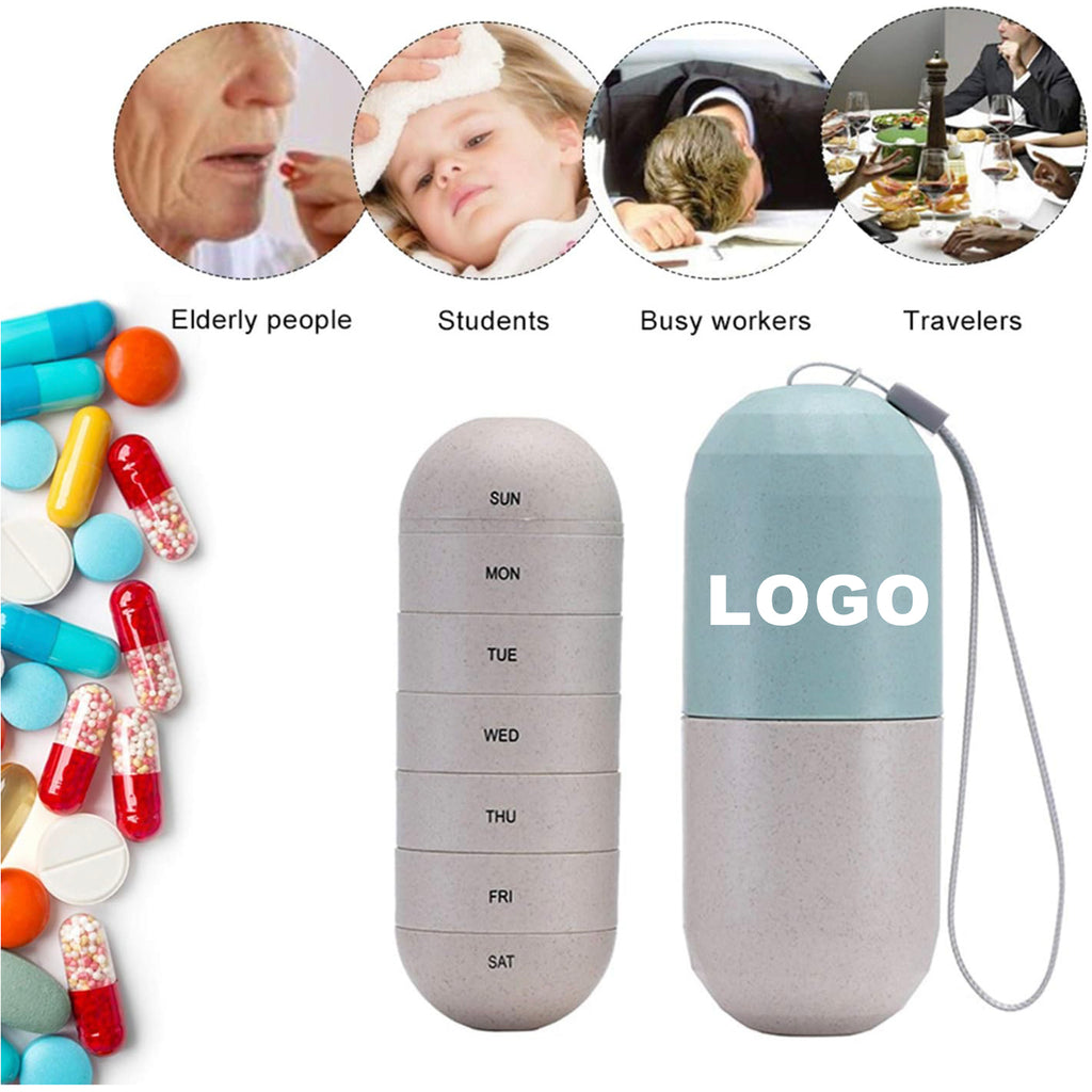 Waterproof 7-Day Pill Organizer For Travel