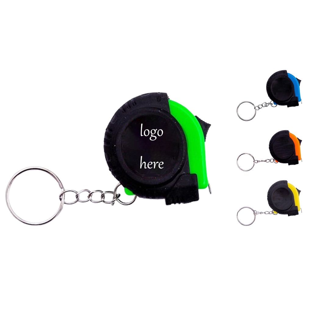 Plastic Case Steel Tape Measure With Key Ring