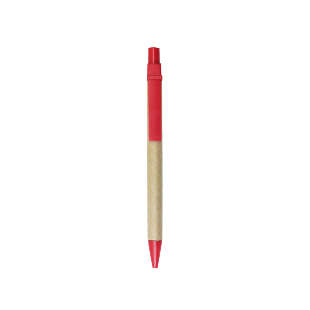 Eco-Friendly Kraft Paper Barrel Pen-Retractable Ballpoint