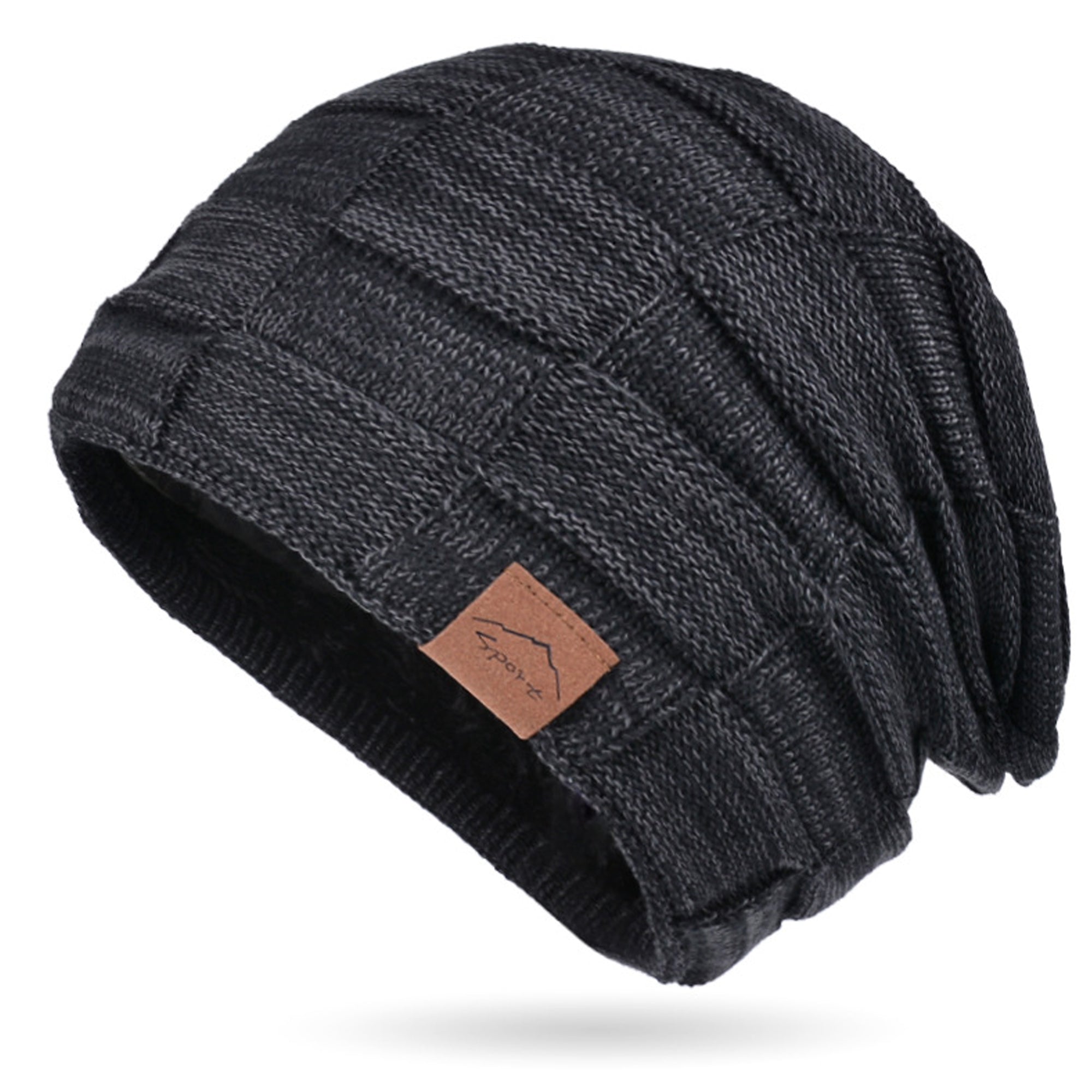 Lined Knit Warm Thick Skully Stocking Binie Hat