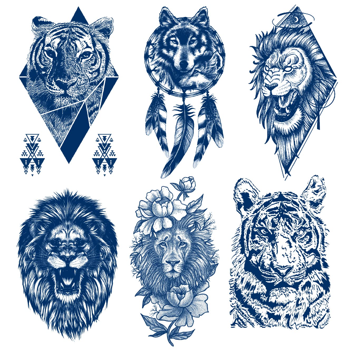 Semi-Permanent Herbal Waterproof Custom Tattoo Stickers