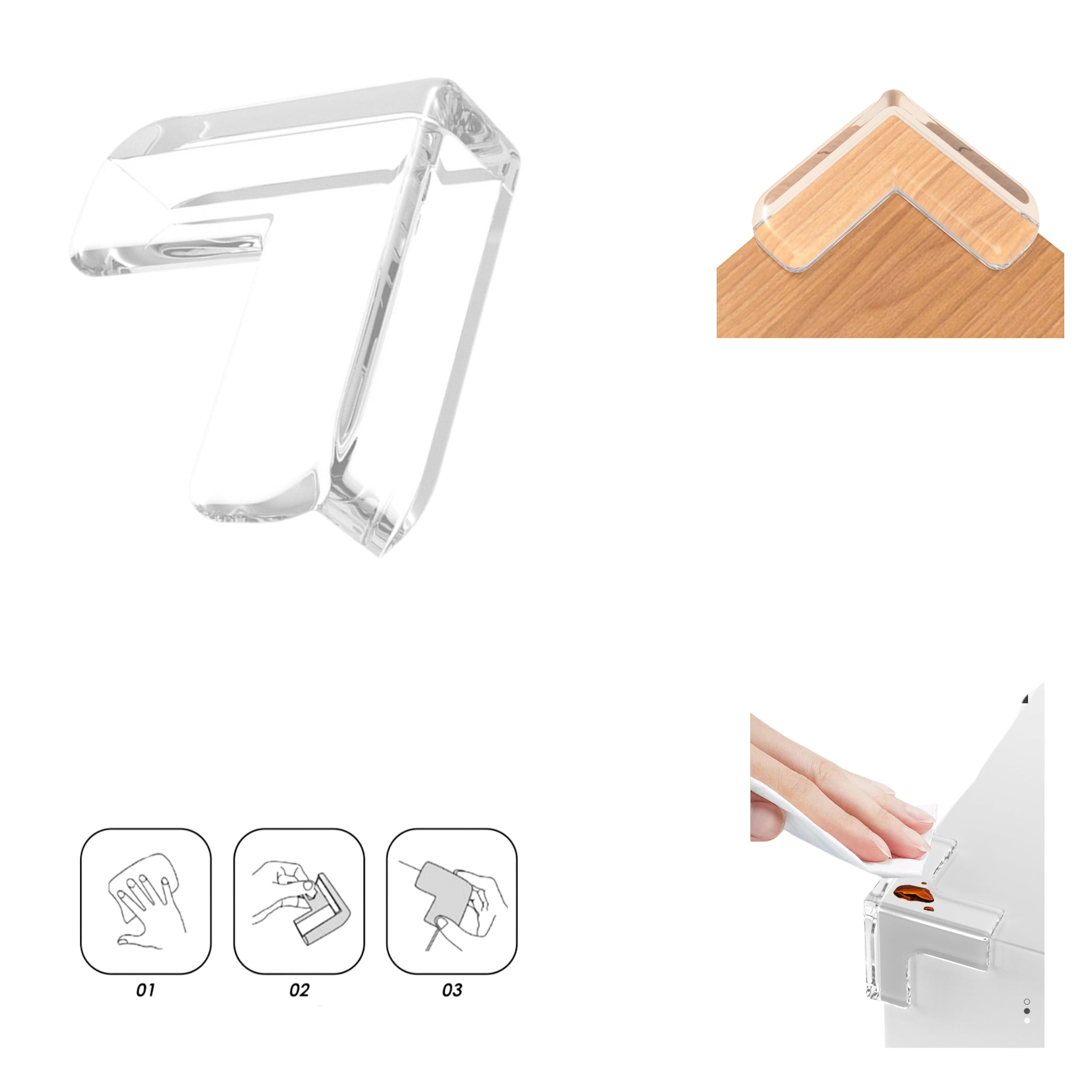 Infant Transparent Table Corner Protectors
