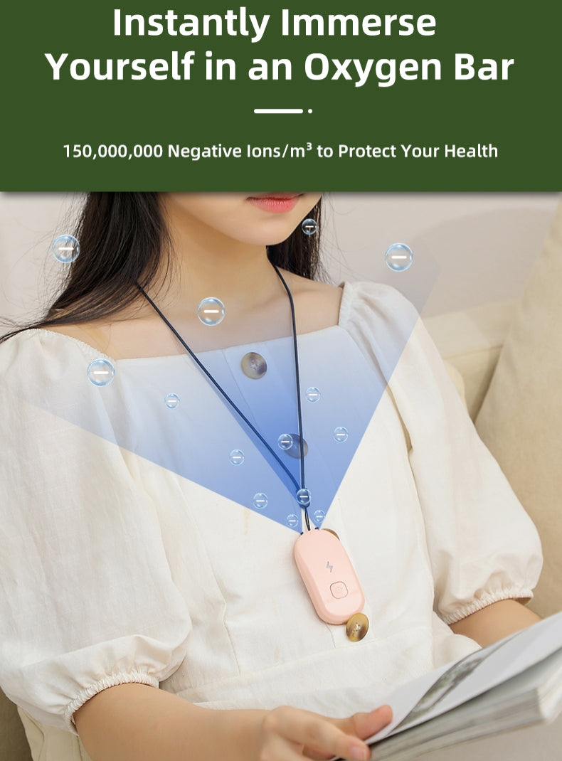 Neck Air Purifier With Negative Ion Technology