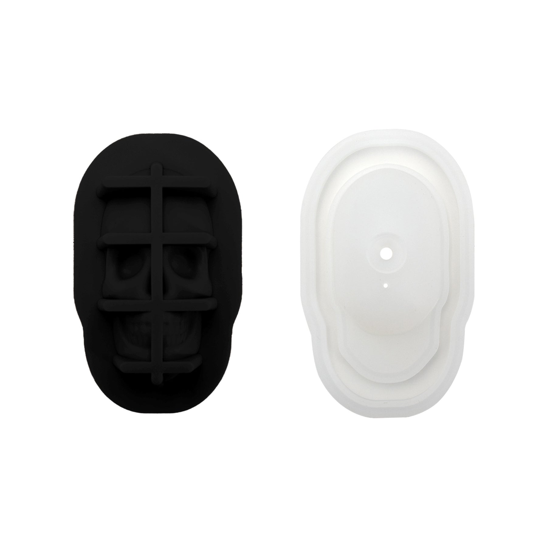 Skull-Shaped Ice Block Mold