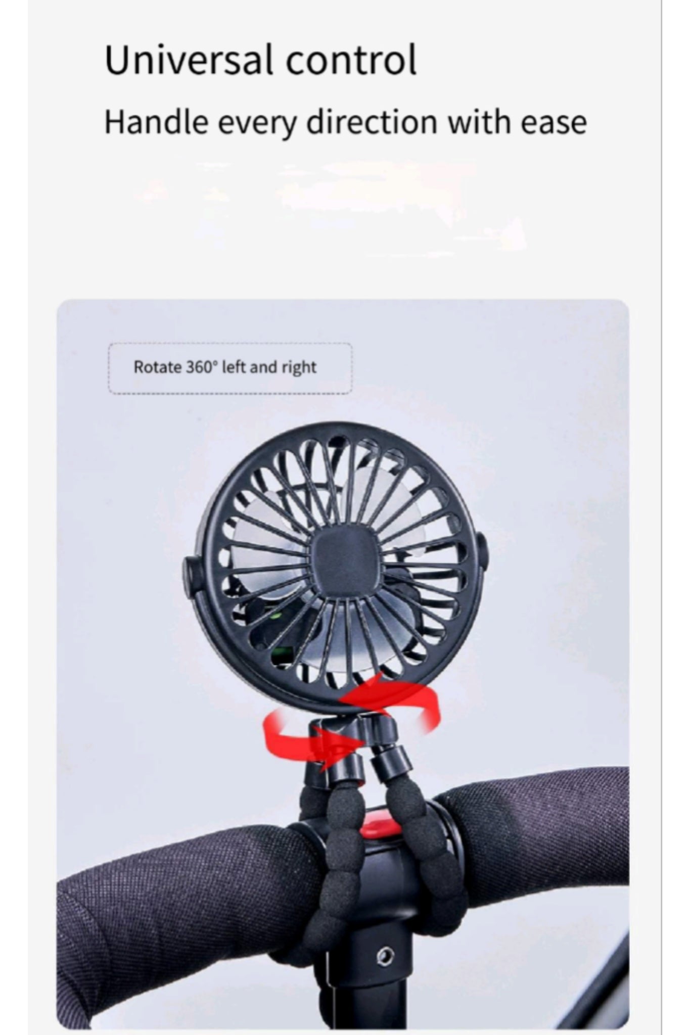 USB Charged Lithium Battery Octopus Mini Fan
