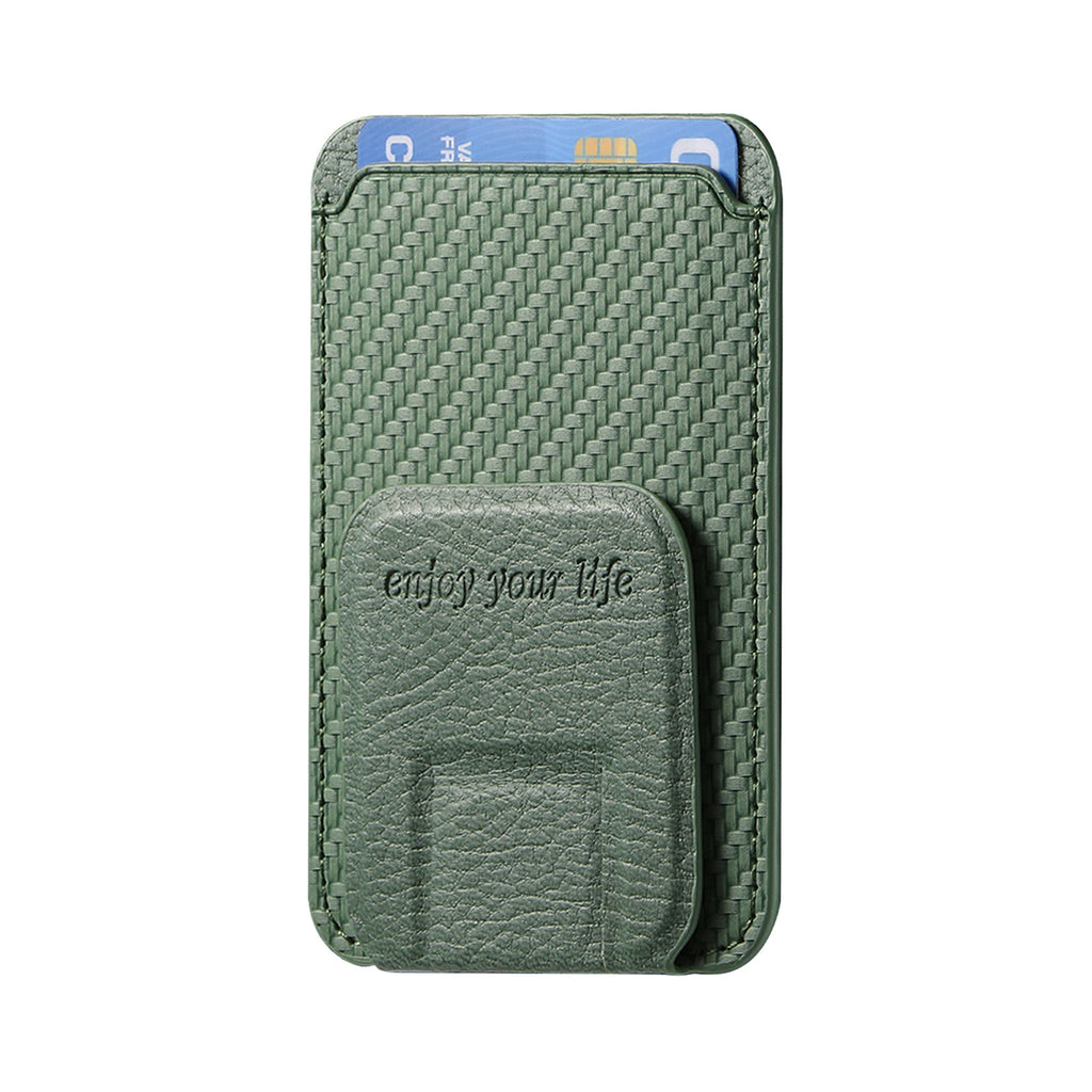 Multi-Functional Carbon Fiber Phone Holder Card Case