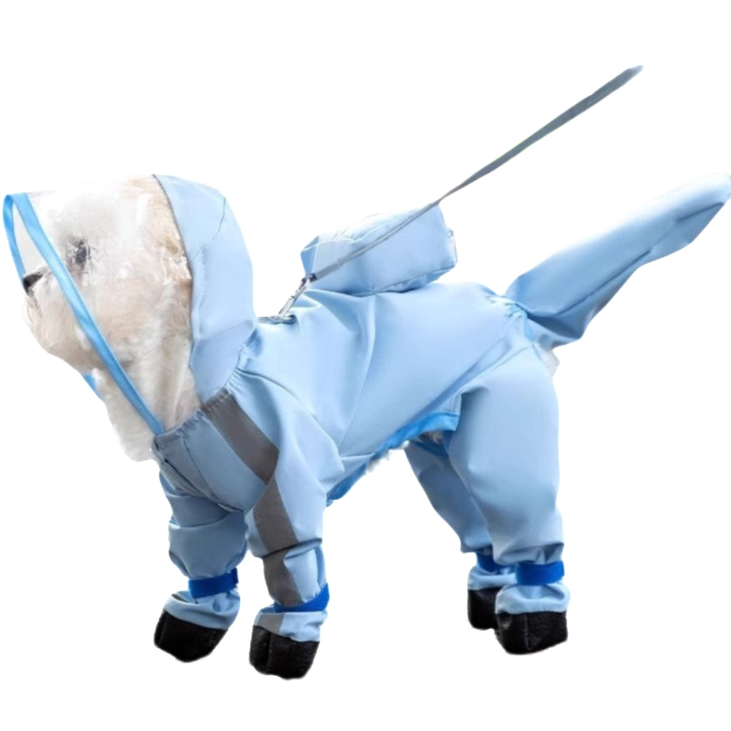 Waterproof Full Body Dog Raincoat With Boots