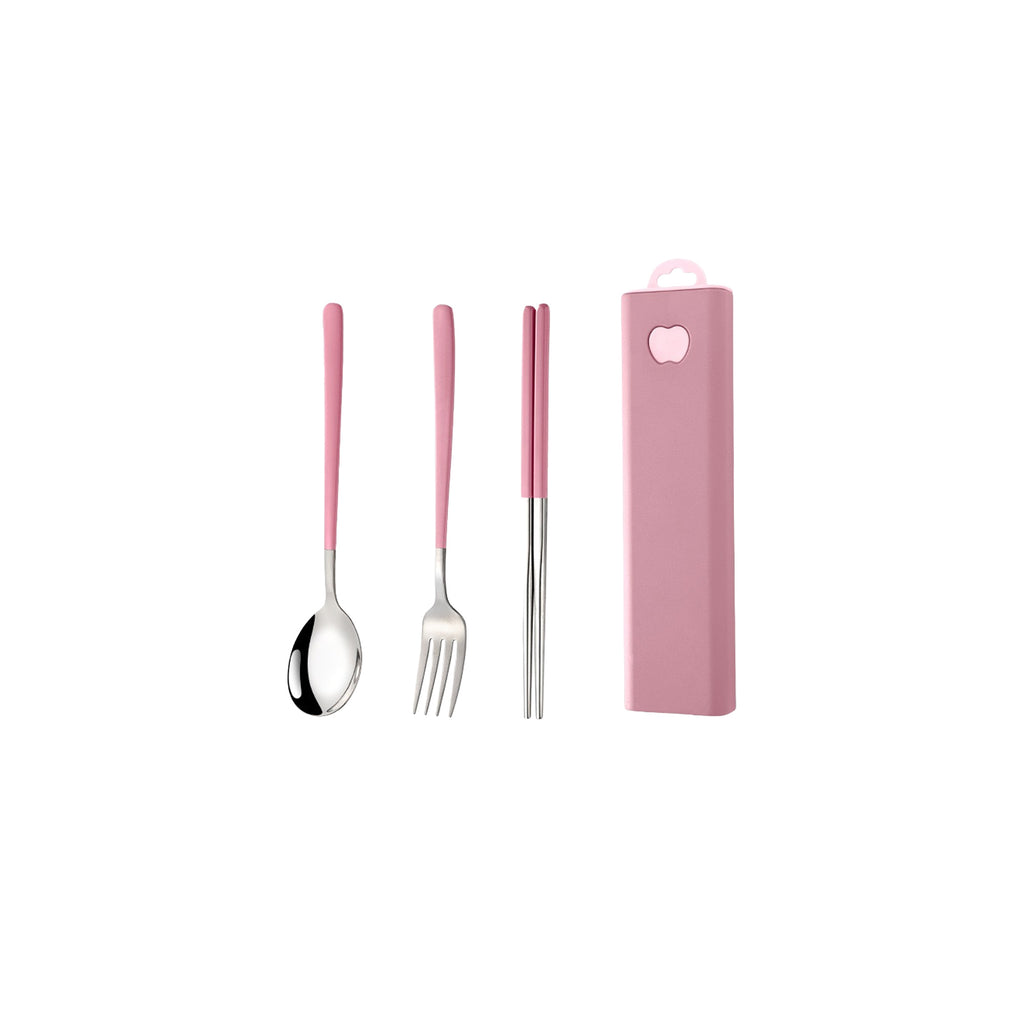 Stainless Steel Utensil Set-Spoon, Fork & Chopsticks