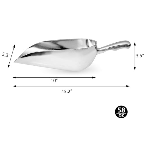 58 Oz Cast Aluminum Utility Scoop