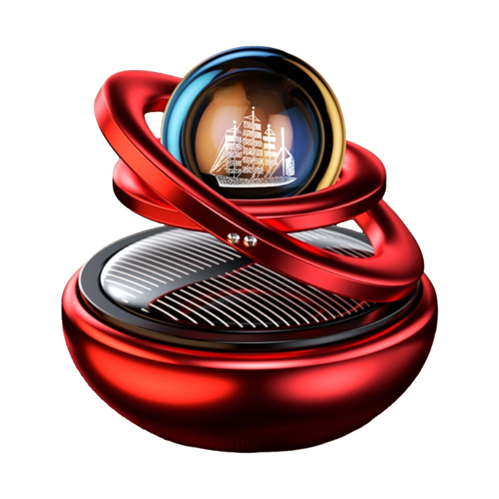 Solar Levitating Car Air Freshener Metal Rotating Vent Clip