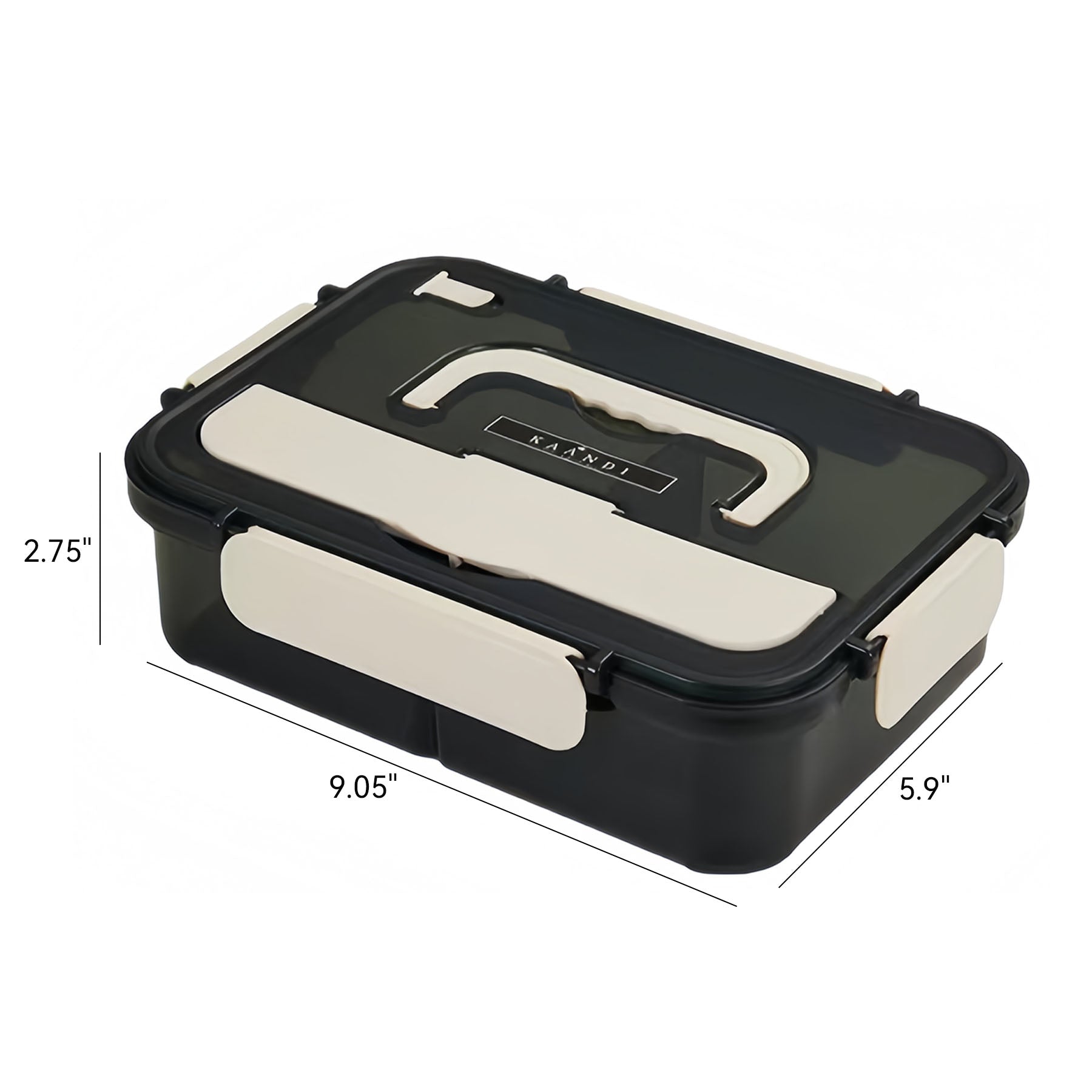 Compartment Lunch Box With Utensils