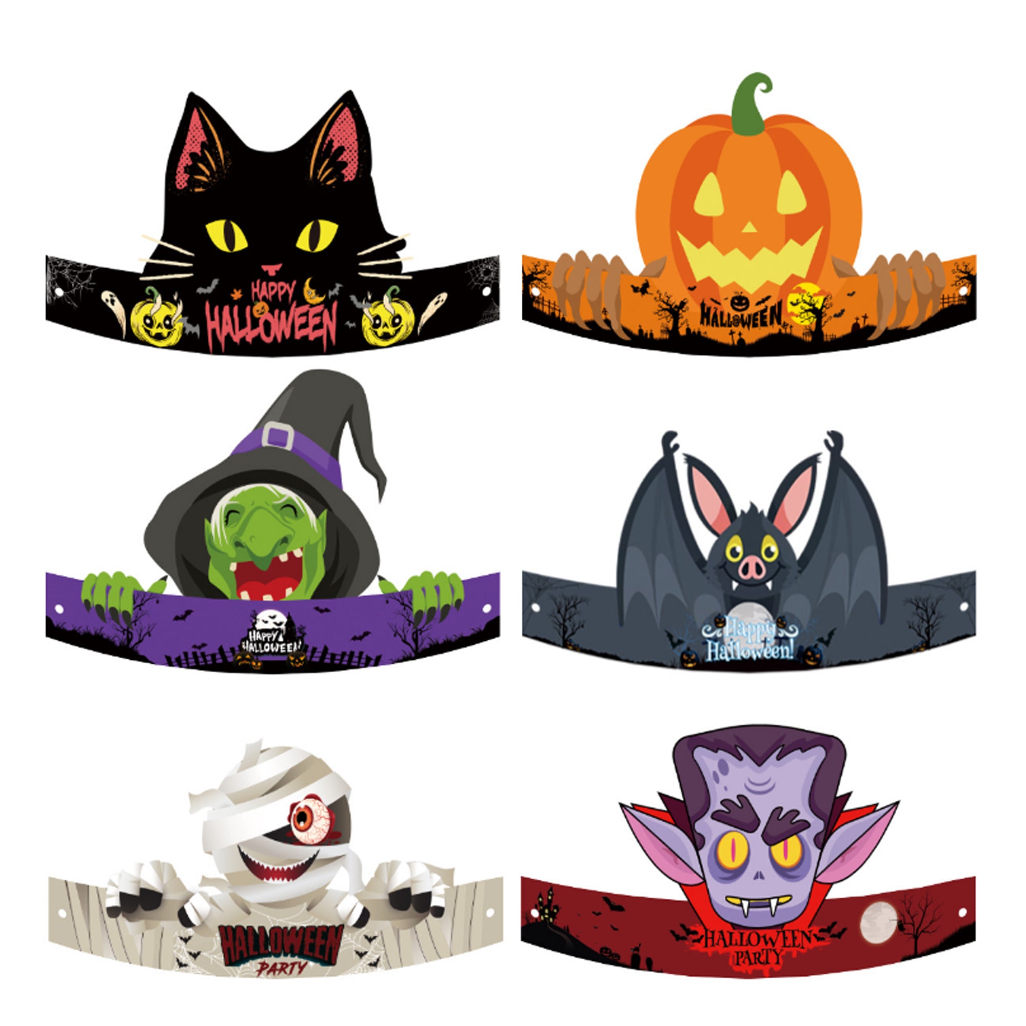 New Paper Hats For Halloween Parties