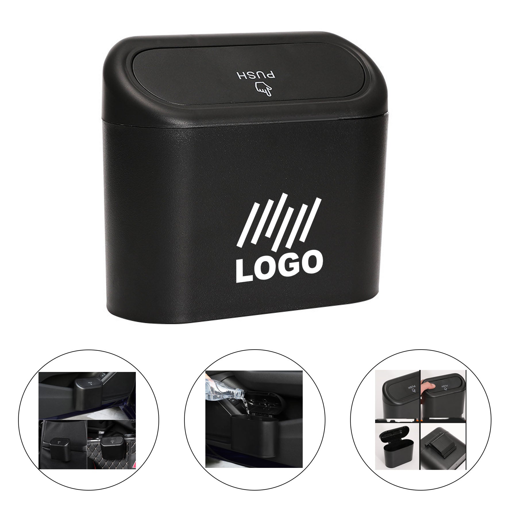 Portable Multifunction Car Storage Trash Can