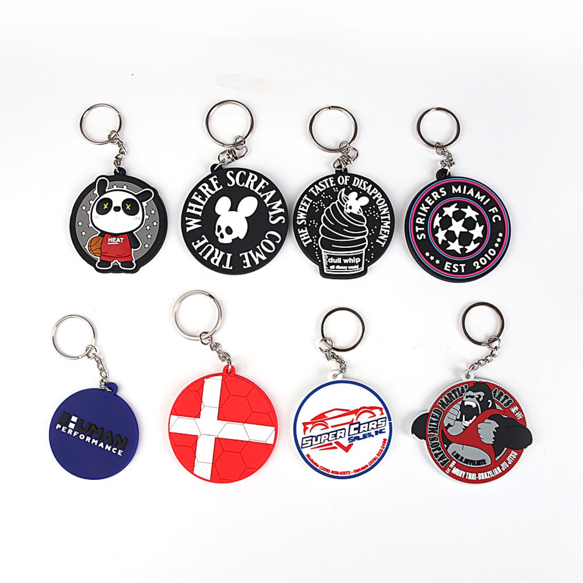 3D Creative Pvc Soft Keychain Customization
