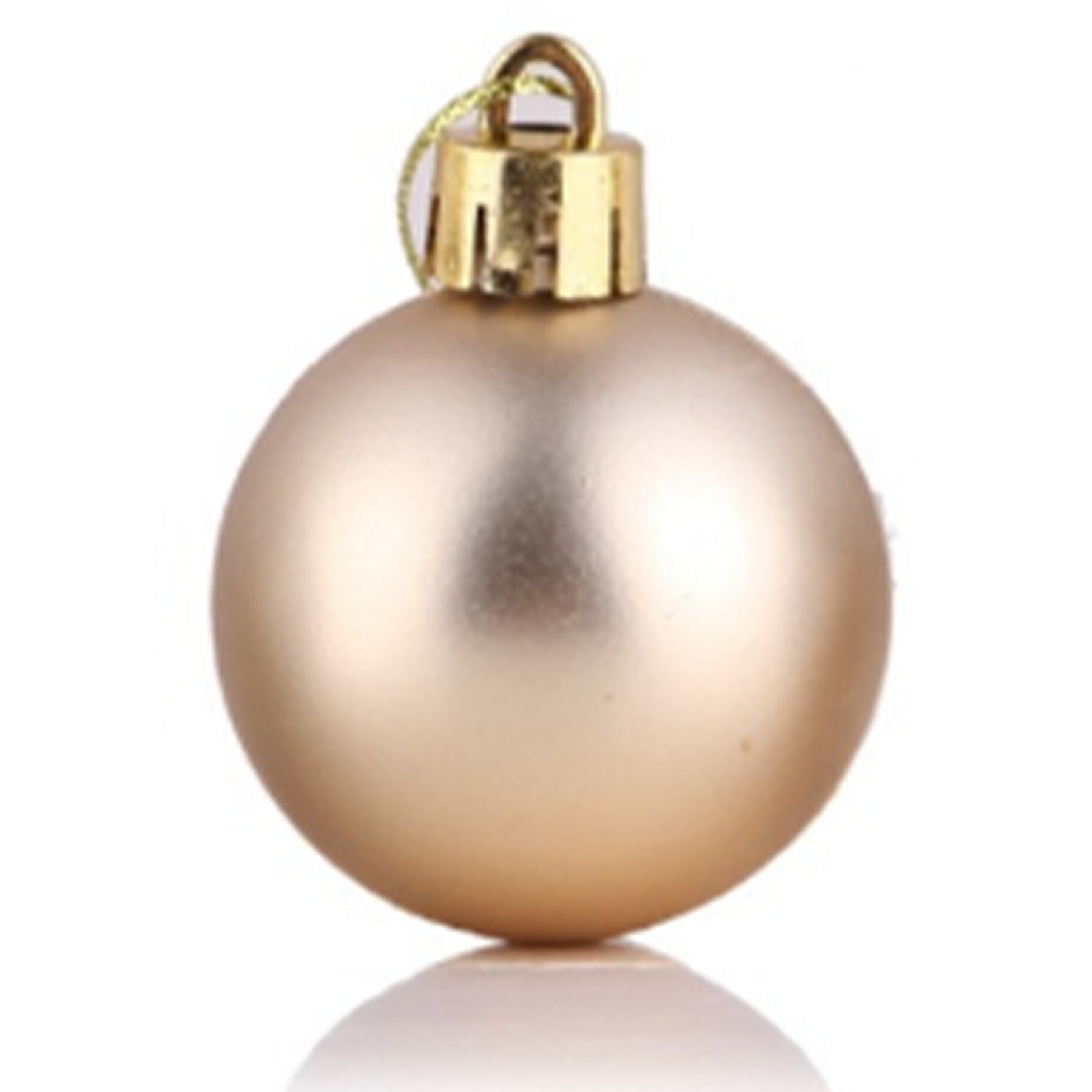 Plastic Colorful Hanging Matte Plating Christmas Balls