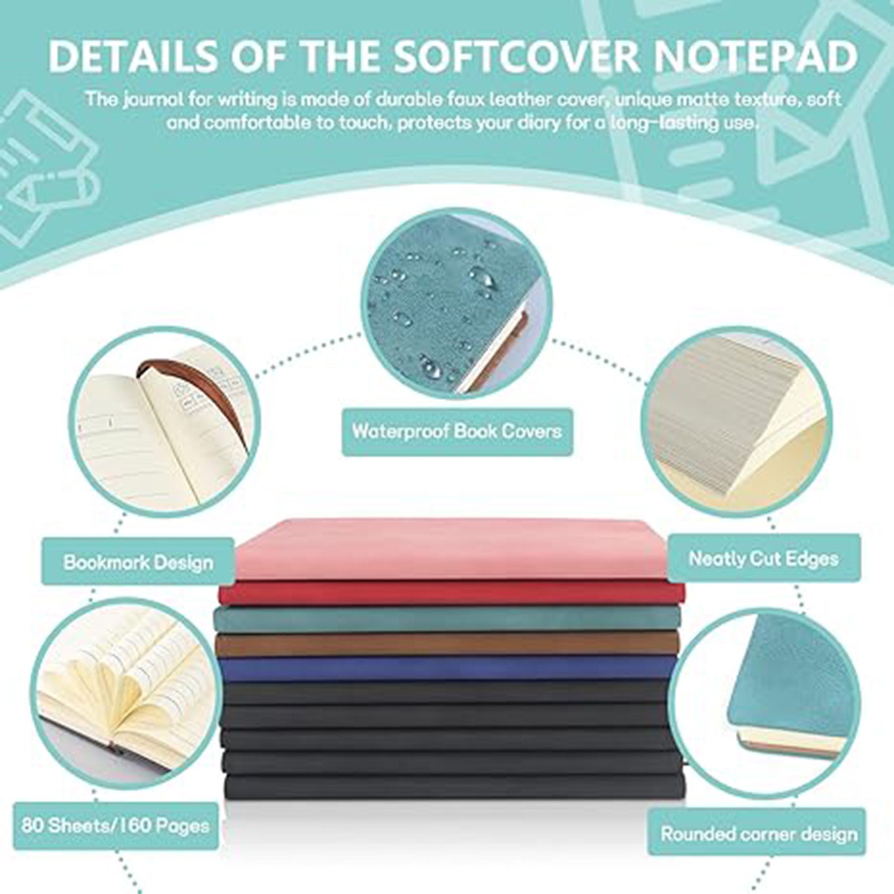 A5 Nubuck Leather Notebook
