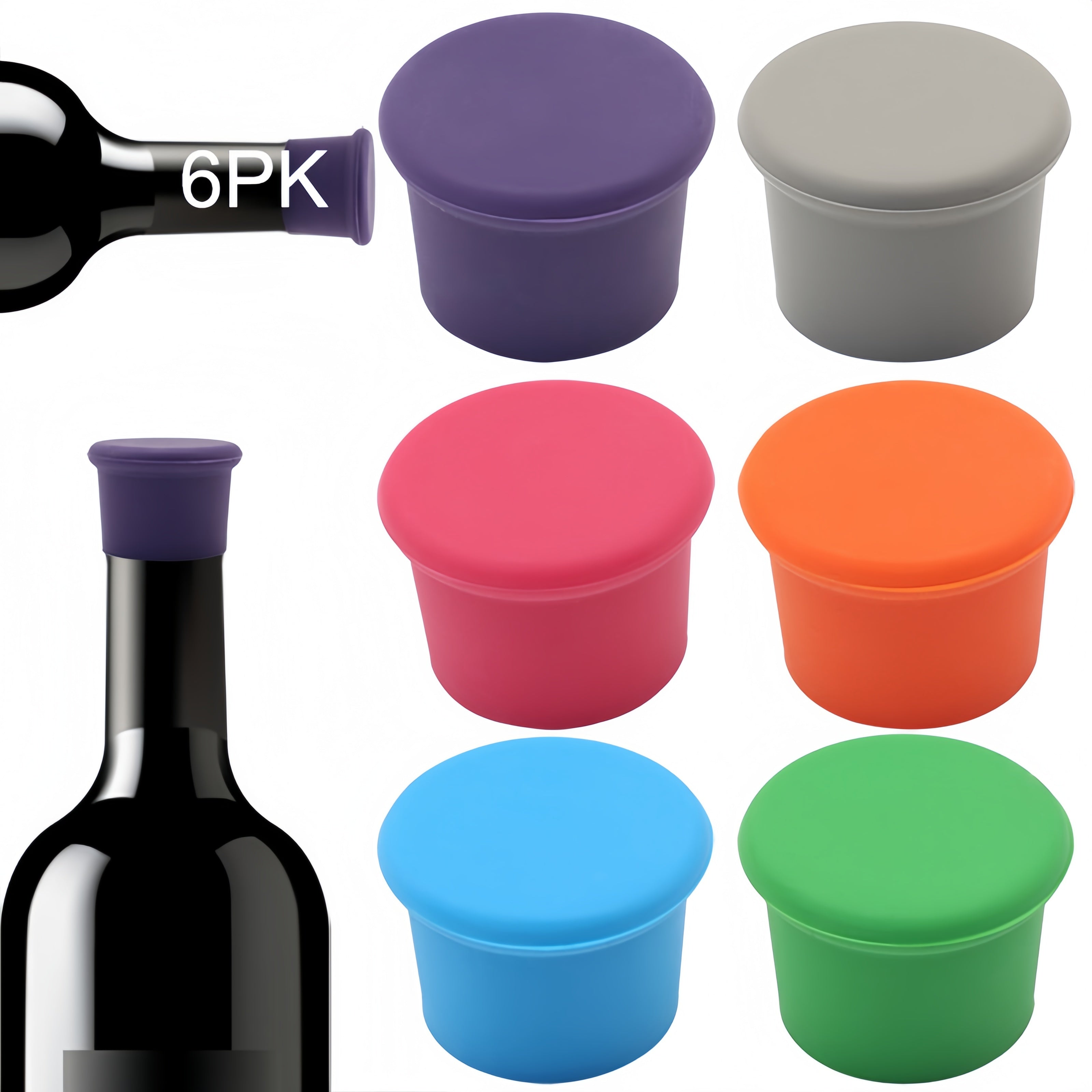100% Silicone Wine Bottle Stopper
