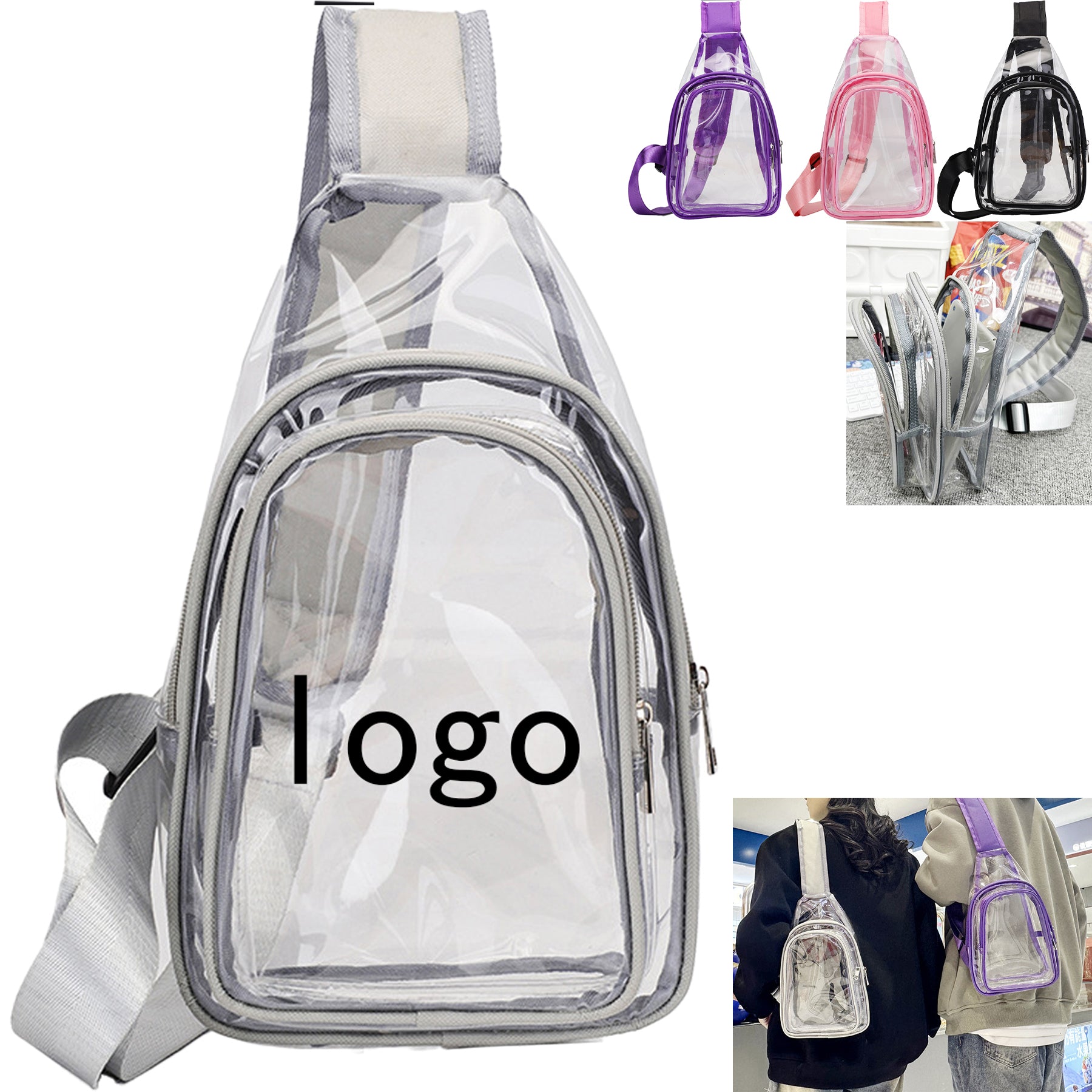 Portable Clear Chest Bag