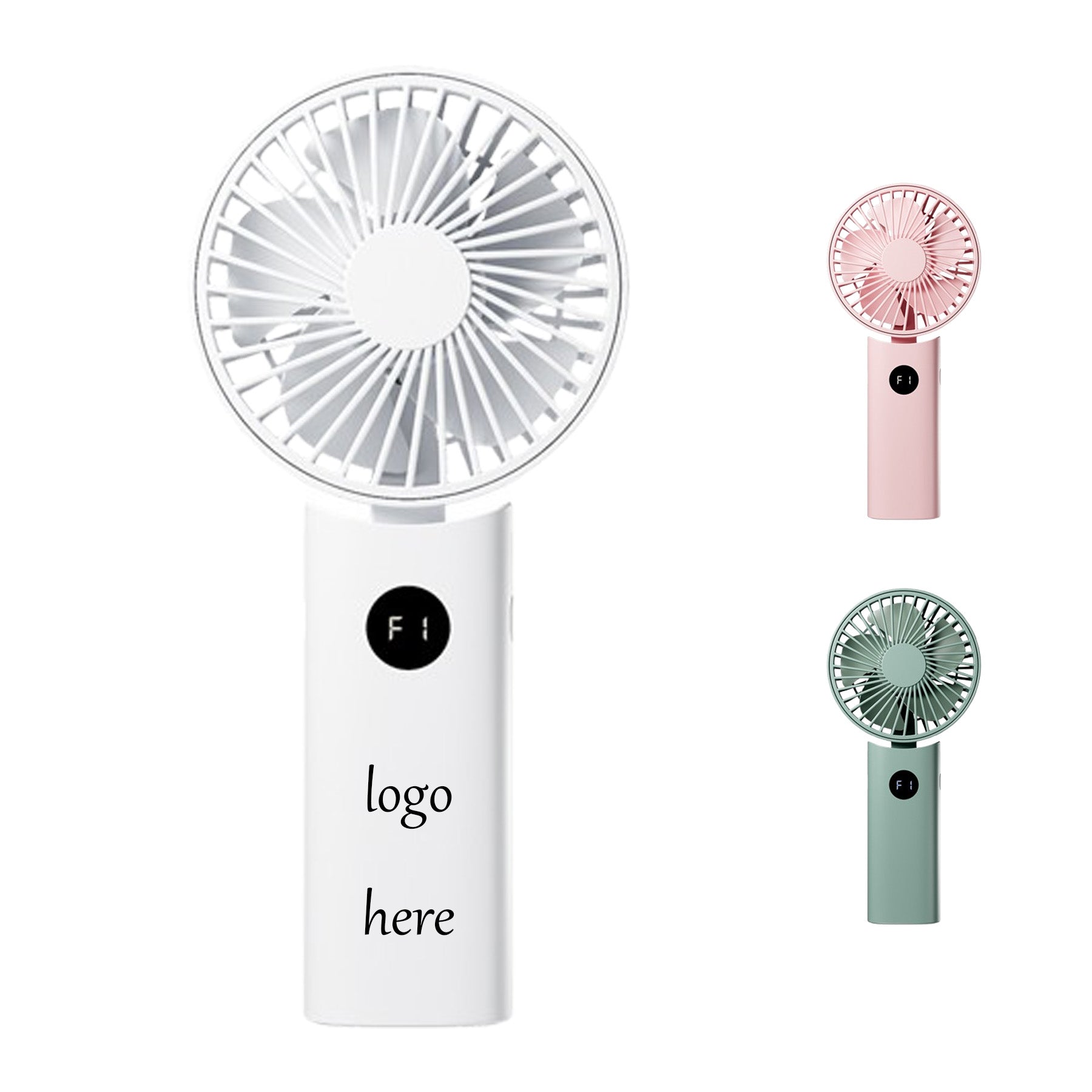 Small Rechargeable Fan With Digital Display