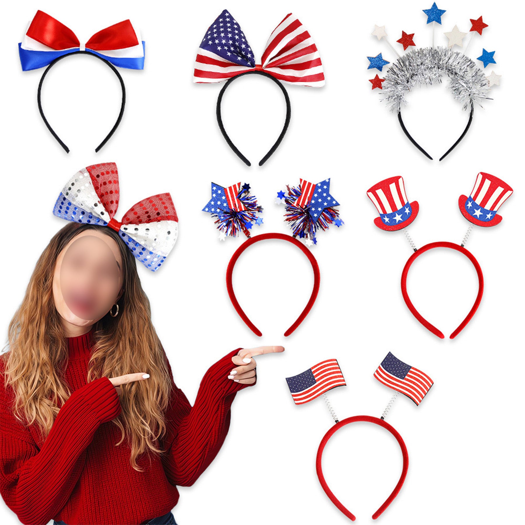 July 4th Independence Day Hair Bands Hair Accessories