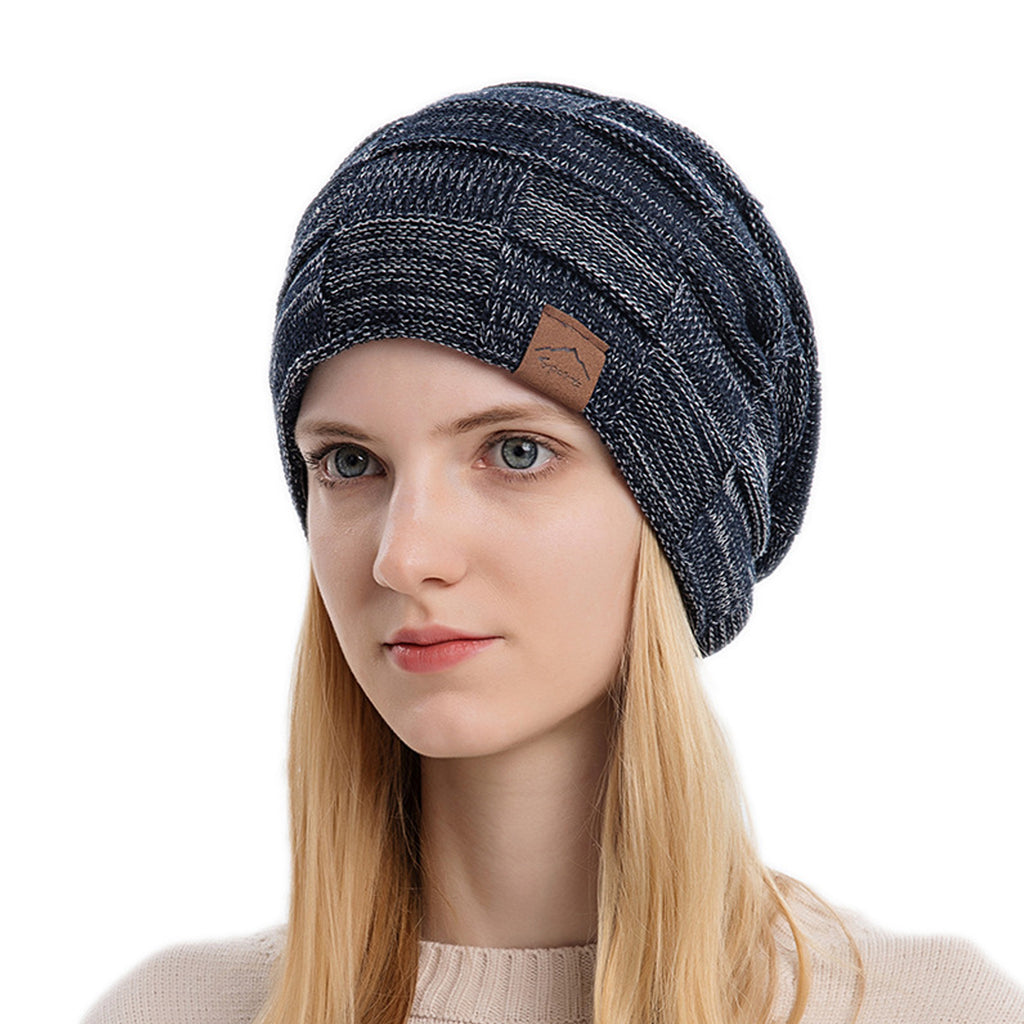Lined Knit Warm Thick Skully Stocking Binie Hat