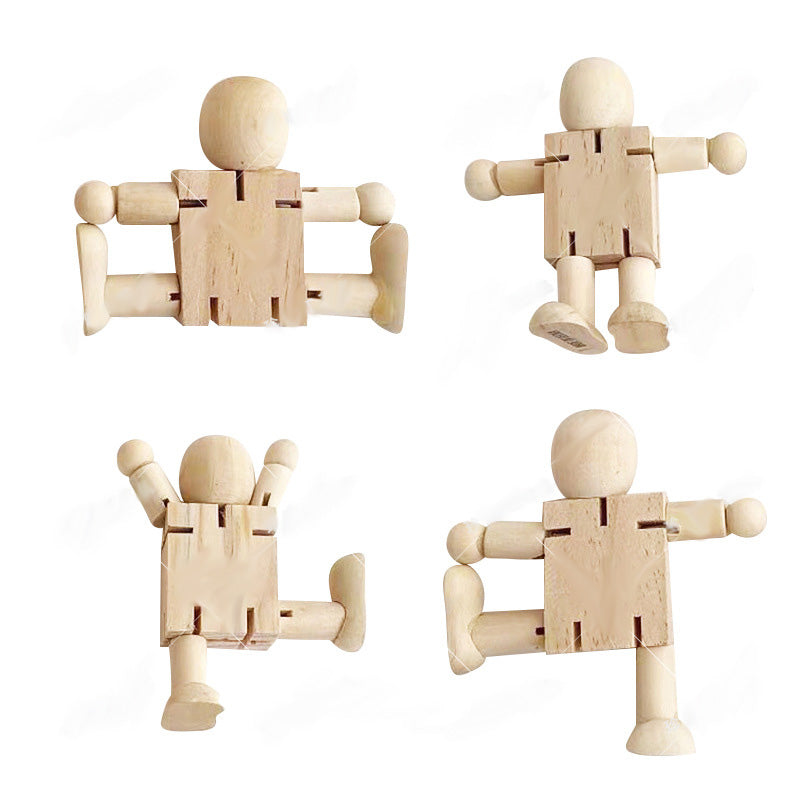 Wooden Robot Puppets