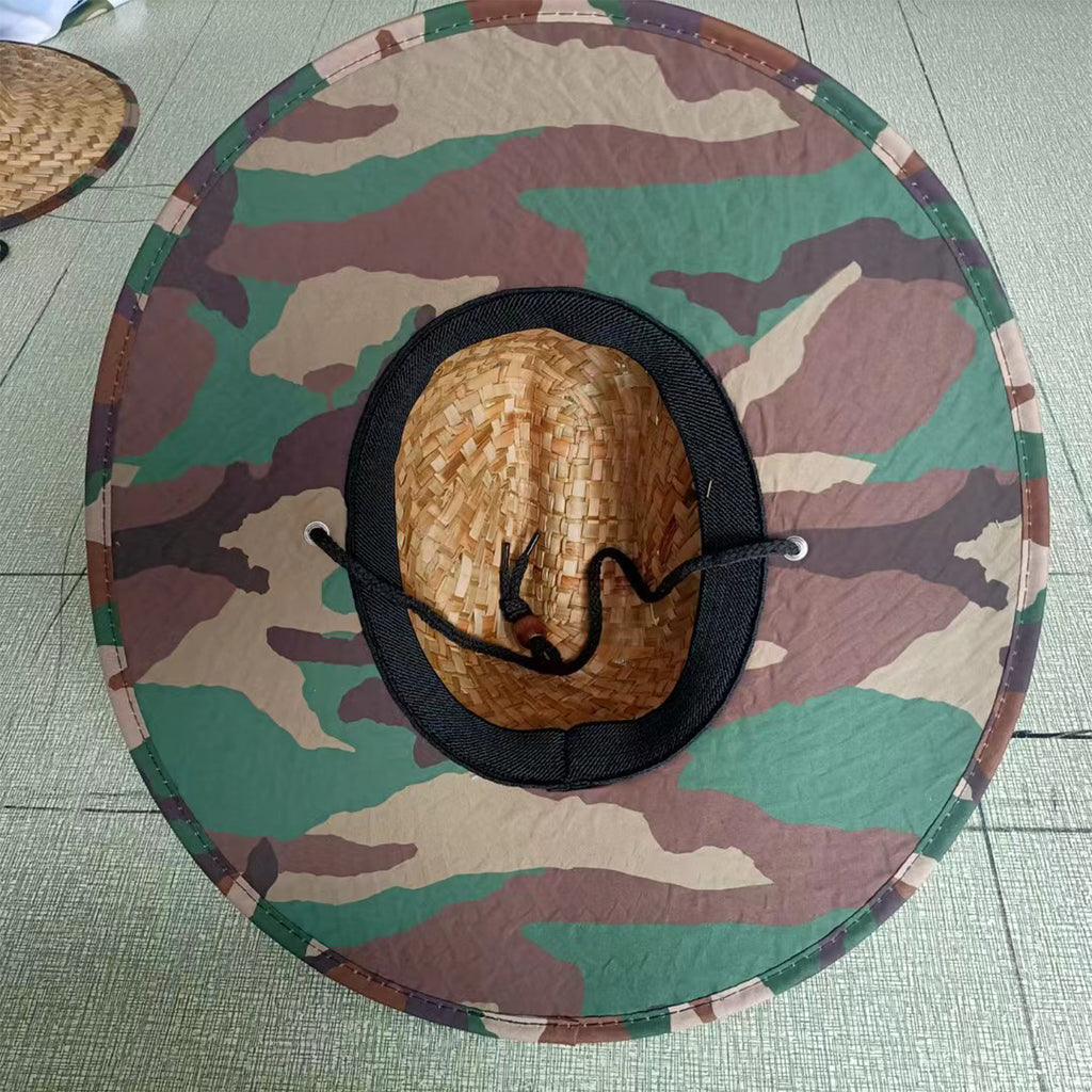 Customizable Bottom Cloth Printing Summer Straw Hat