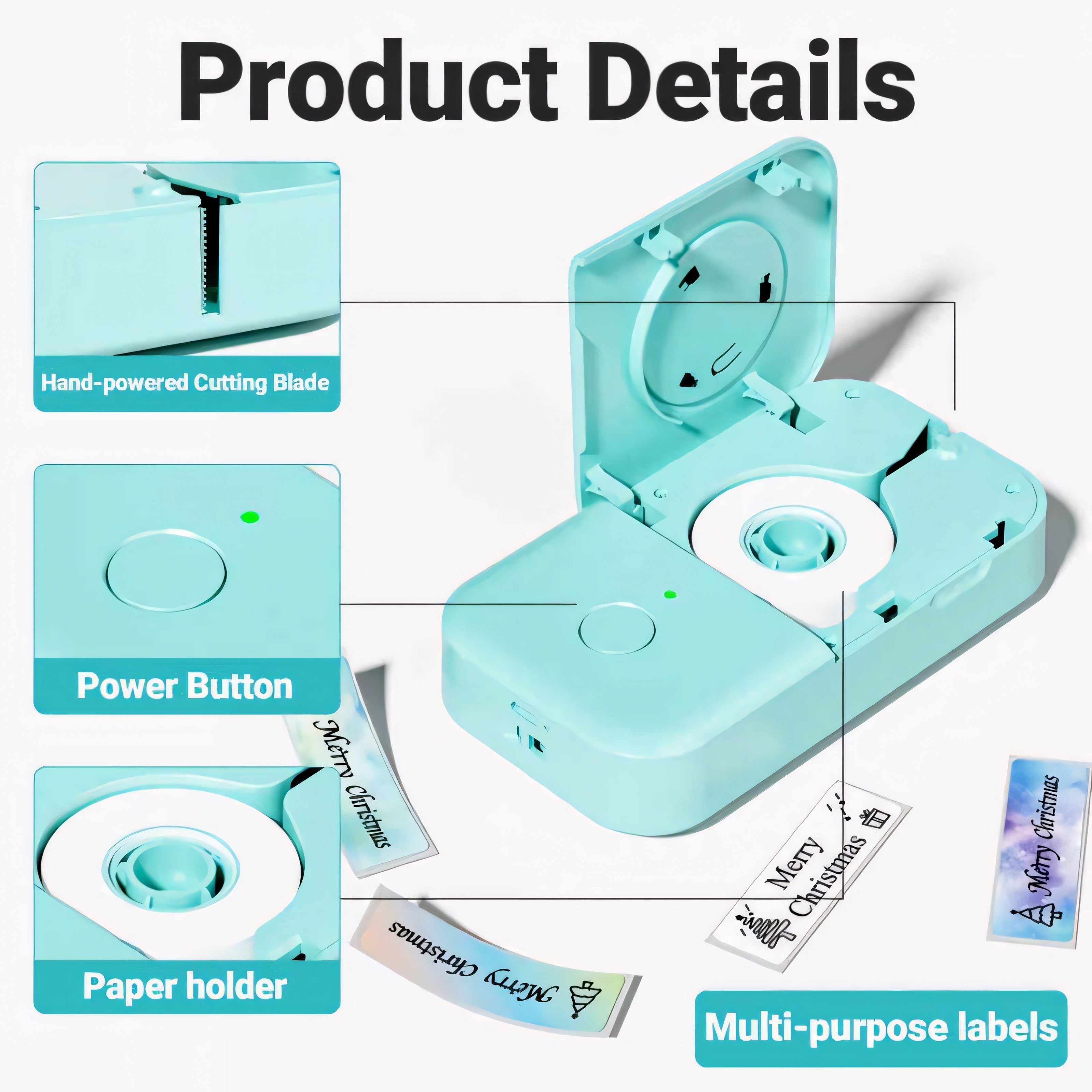 Bluetooth Label Mini Photo Printer