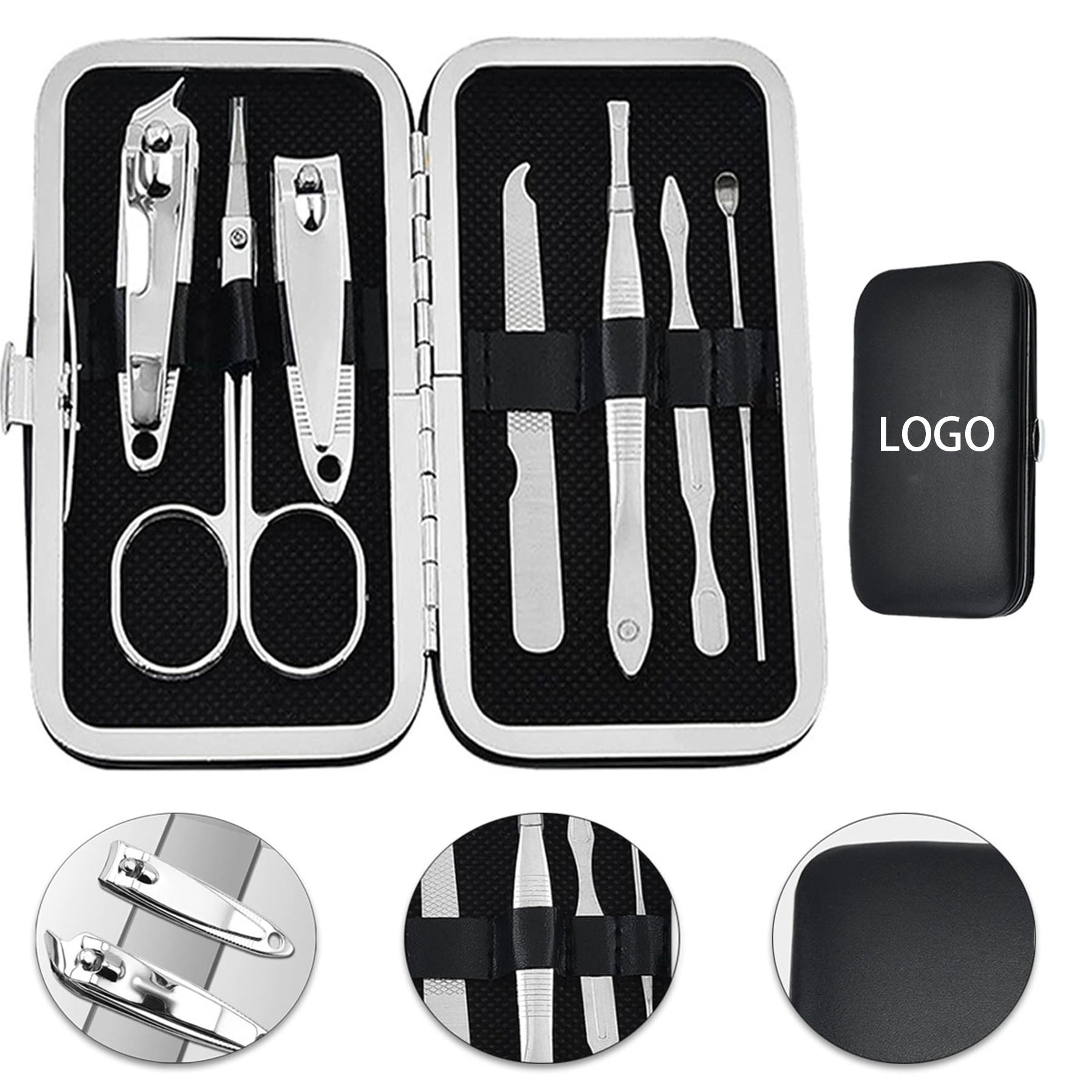7Pcs Stainless Steel Nail Clipper Tool Set All Over Printing