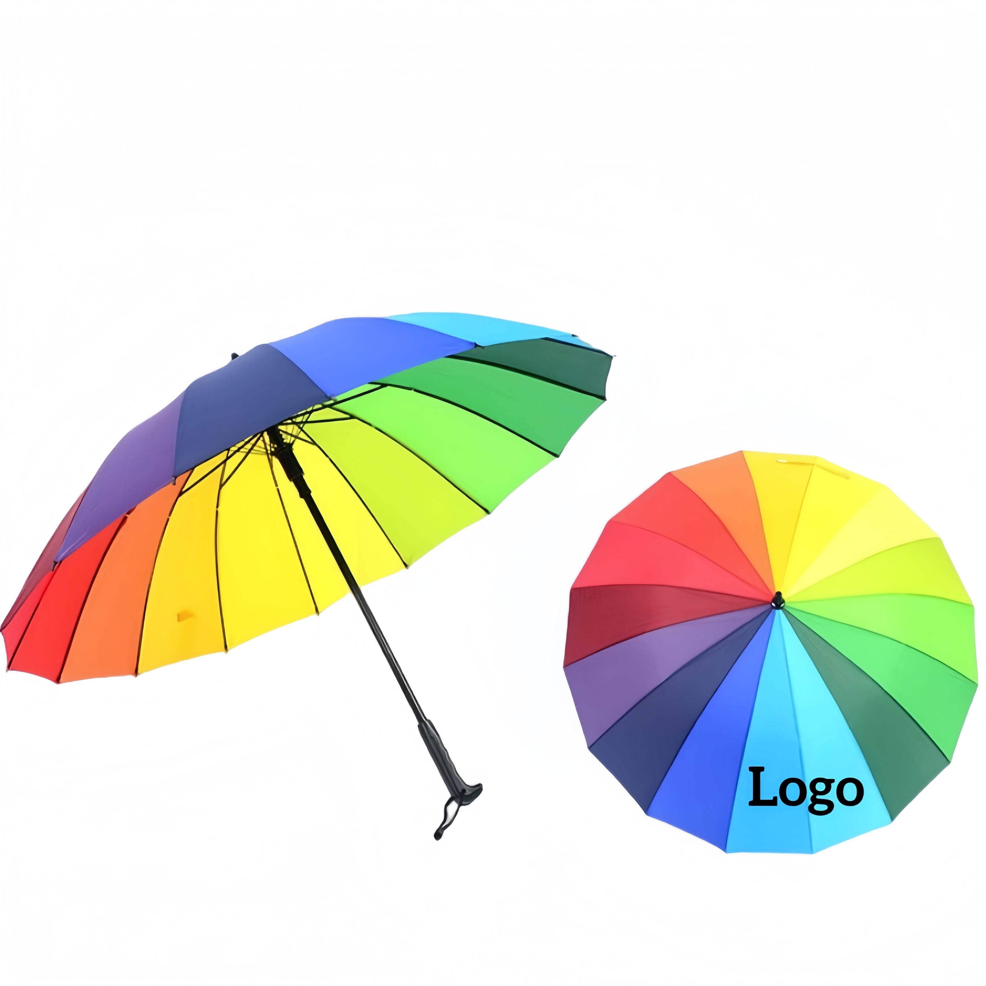 Long Handle Straight Anti-Uv Rain Umbrella