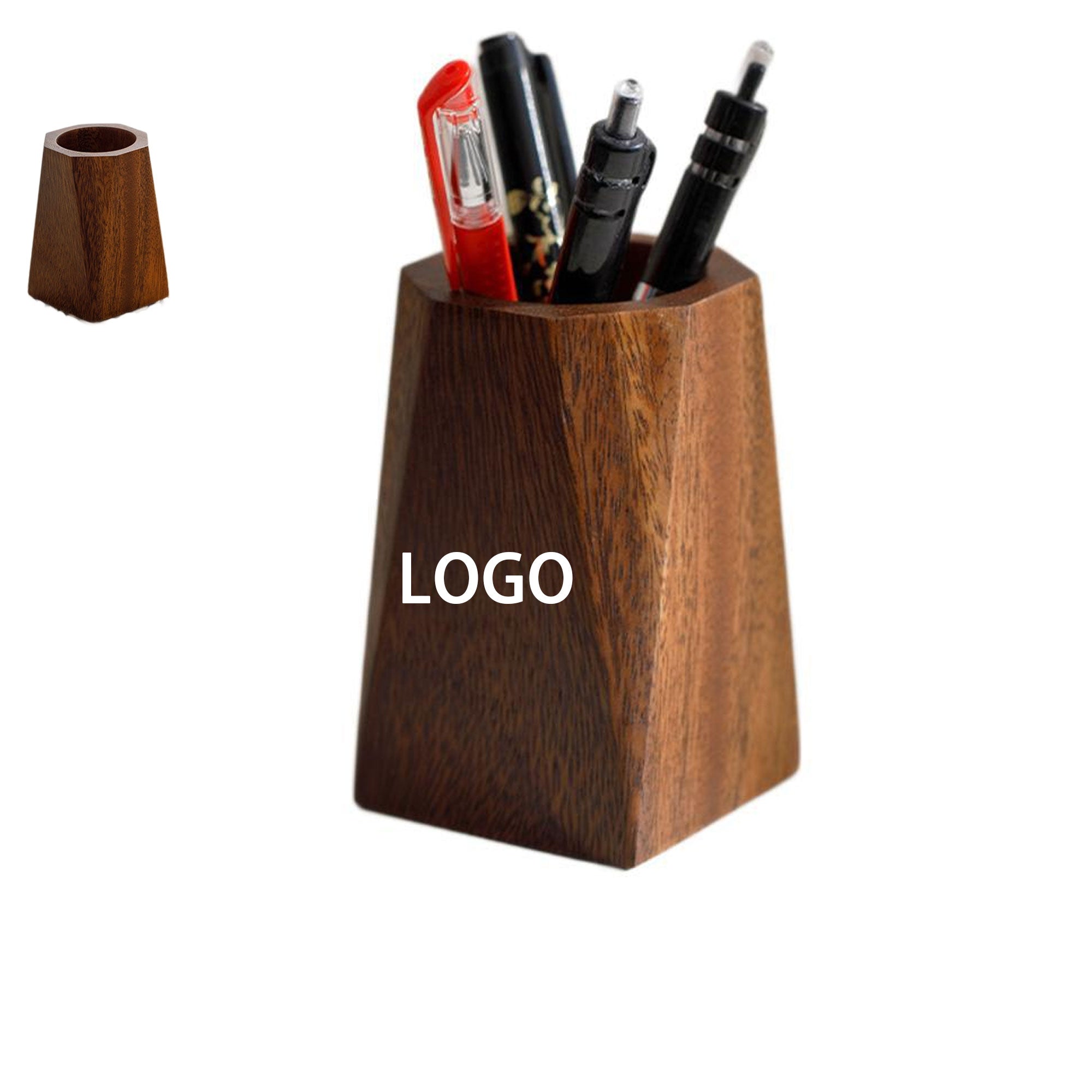 Wooden Pencil Holder Cup