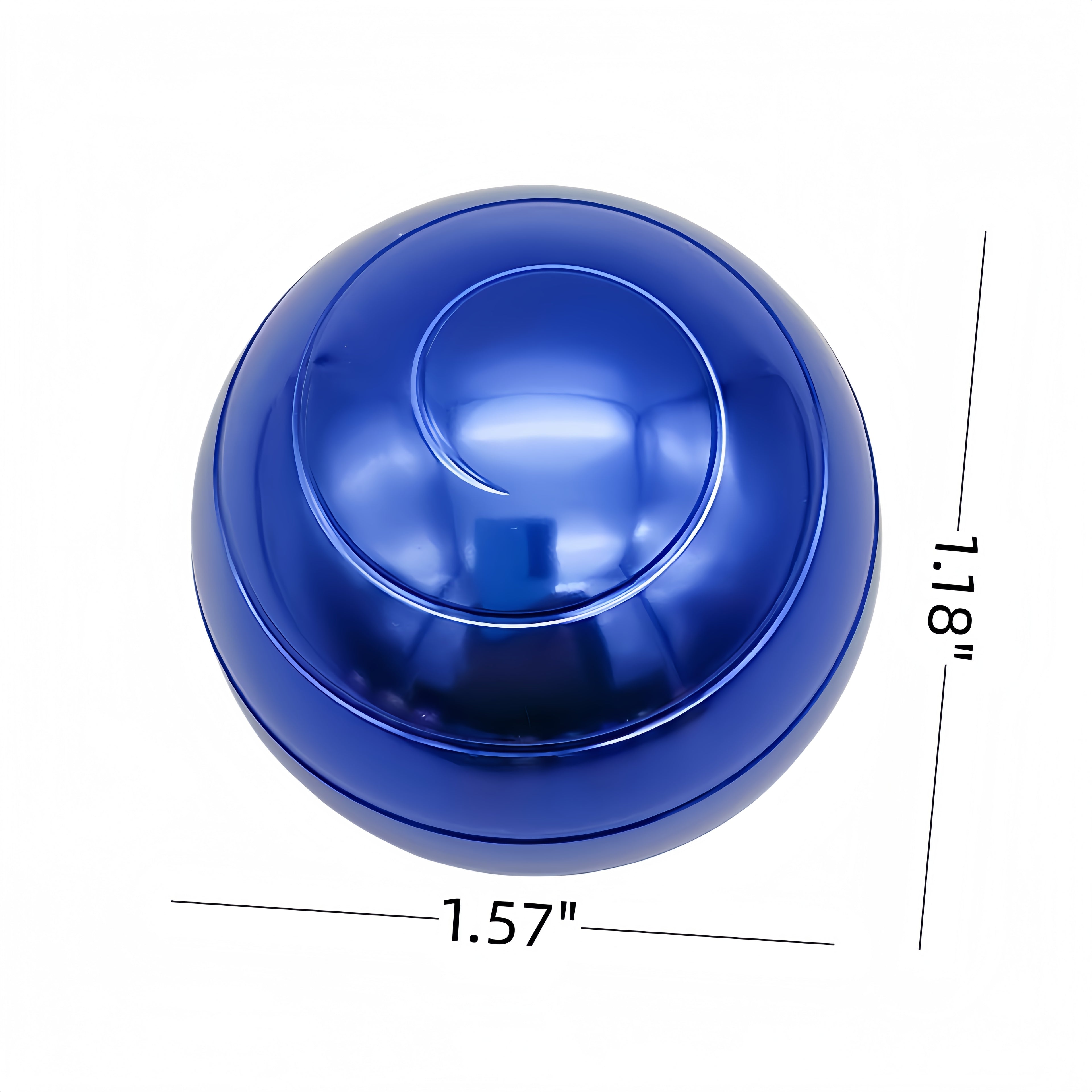 The Groove Of The Alloy Spherical Fidget Spinner Helps With Stress Relief.