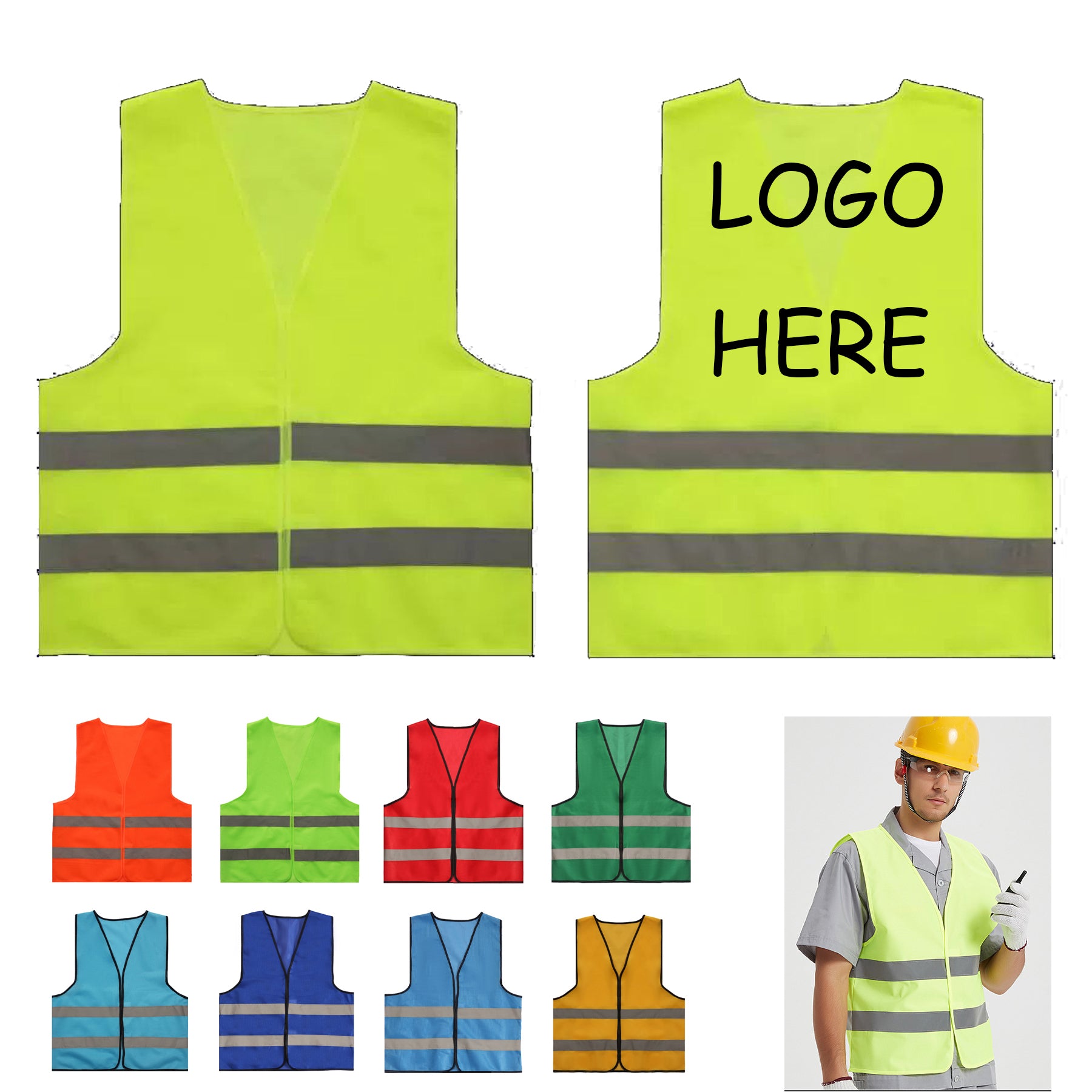 Reflective High Visibility Safety Vest