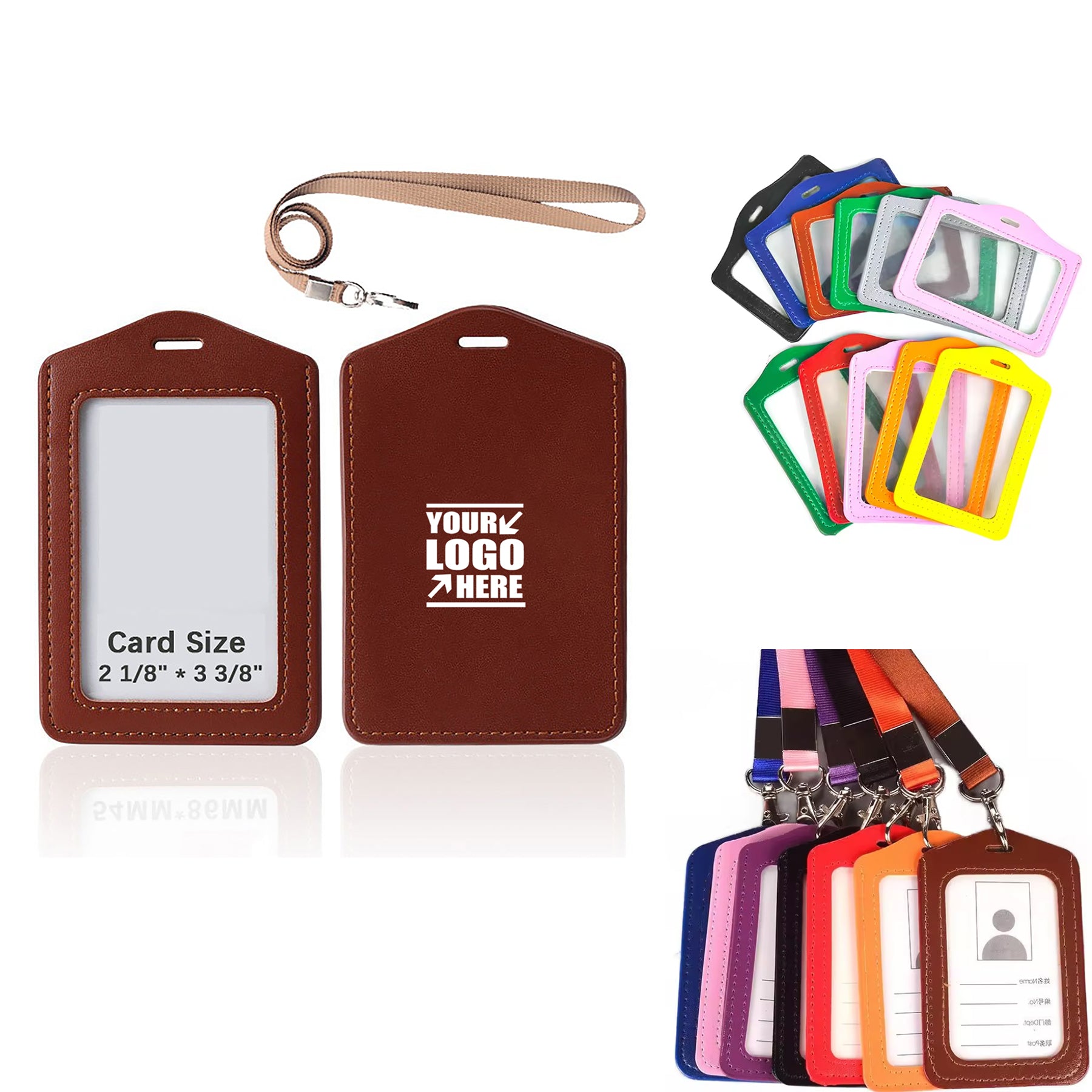 Id Card Badge Holder With Lanyard