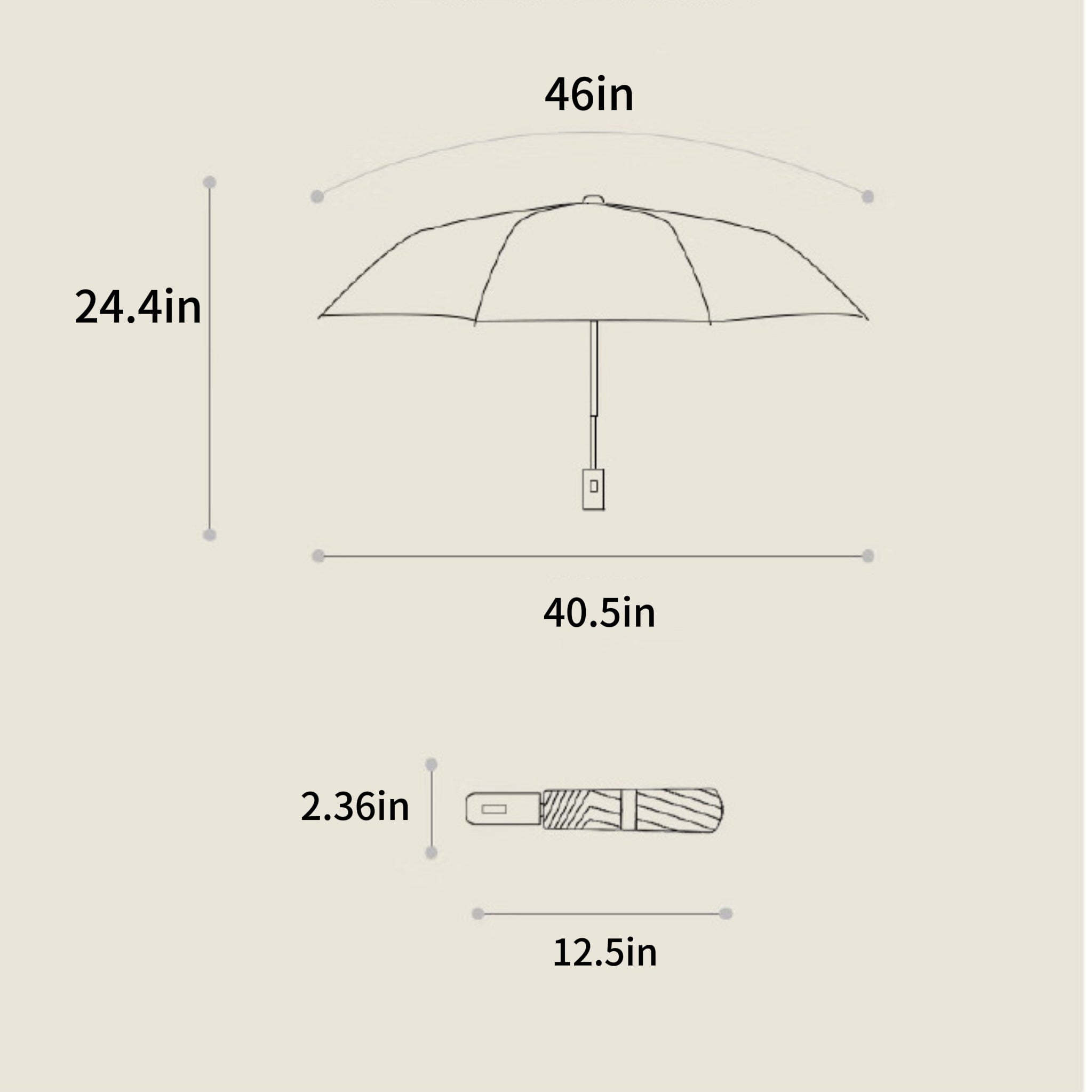 Automatic Open and Close Sunshade Umbrella