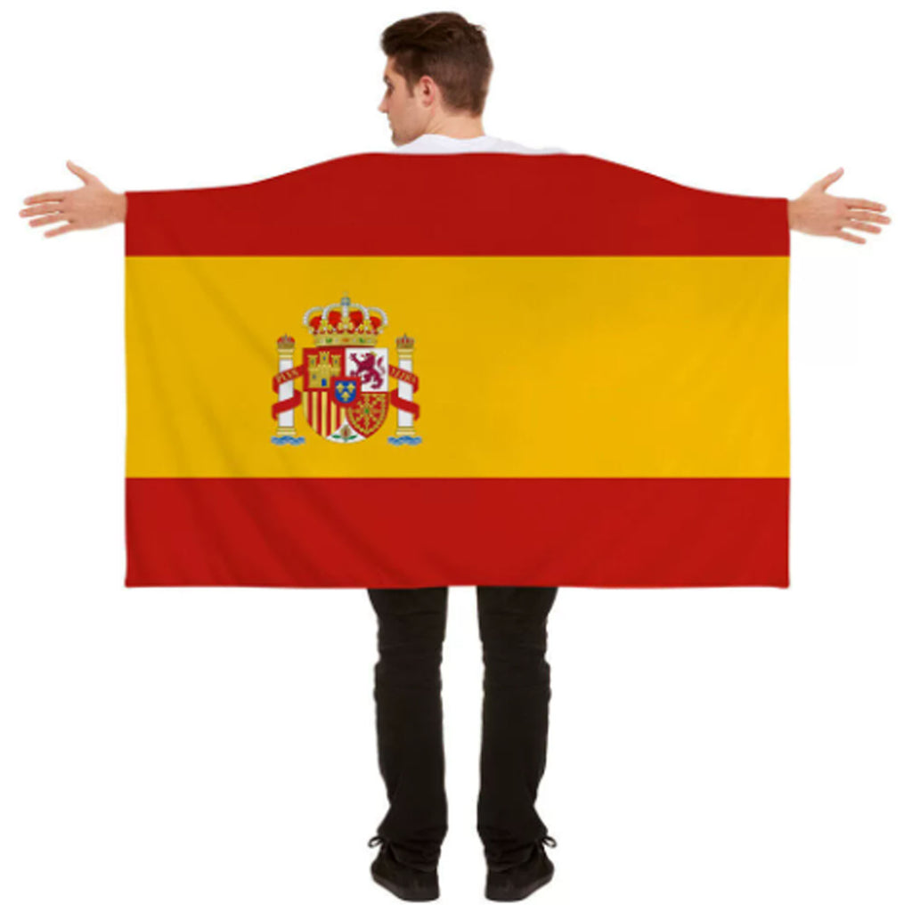 Custom World Cup Polyester Fan Cape National Flag Shawl