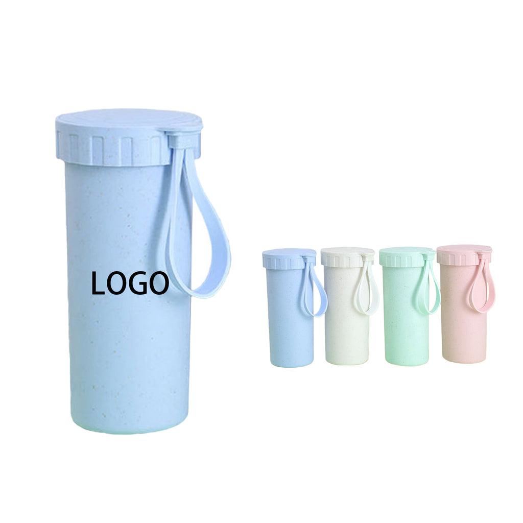 Wheat Straw Sports Water Bottle - Eco-Friendly Hydration