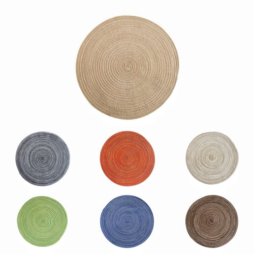 15" Round Braided Place Mats