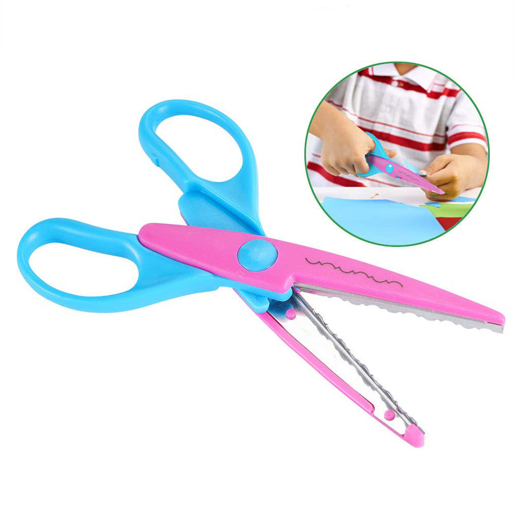 Plastic Kids Design Safety Art Scissors