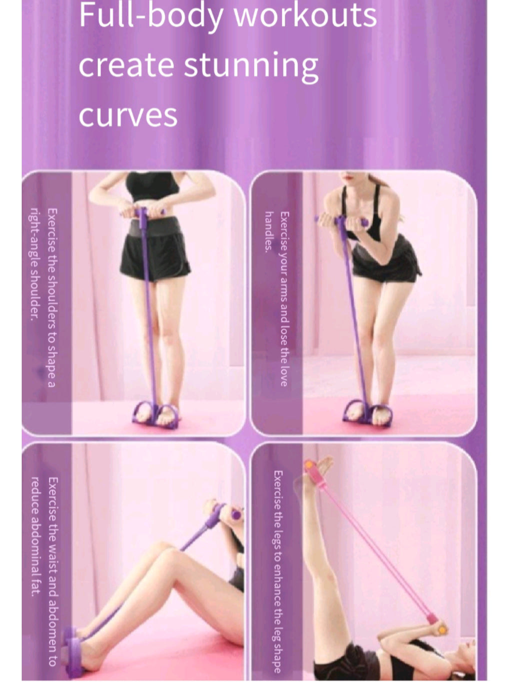 Non - Toxic Tpe Resistance Bands For Women'S Posture