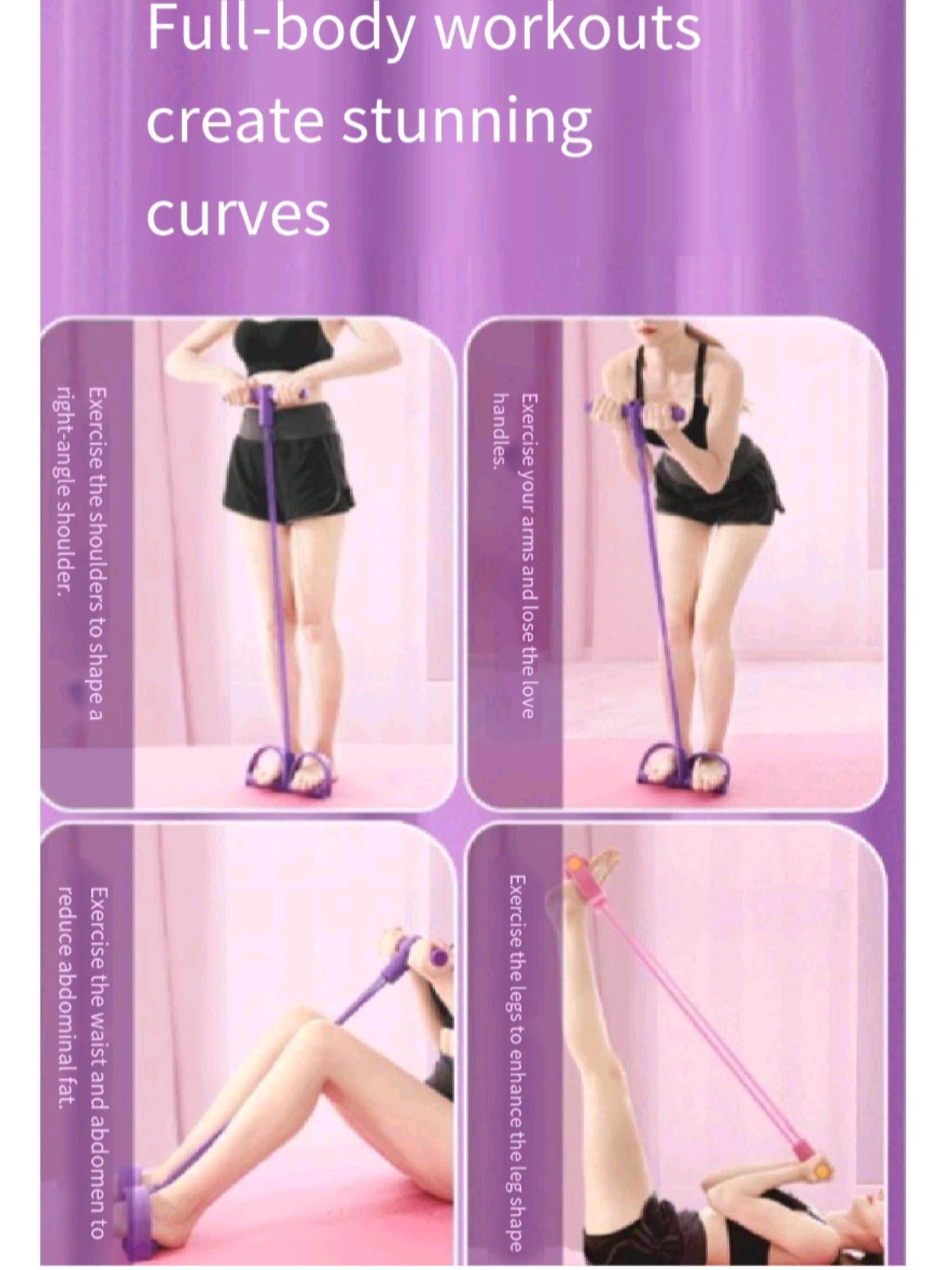 Non - Toxic Tpe Resistance Bands For Women'S Posture
