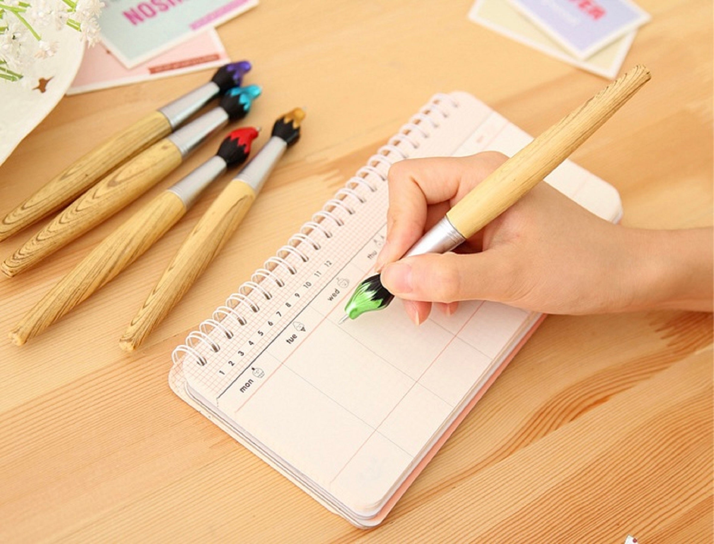Bamboo Brush Shape Ballpoint Pen