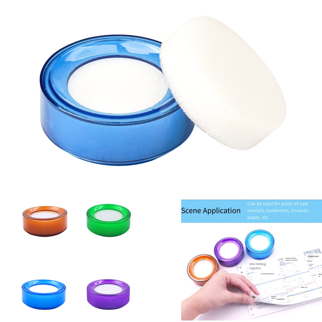 Finger Moistener Sponge Accounting Office Hygienic Dispenser
