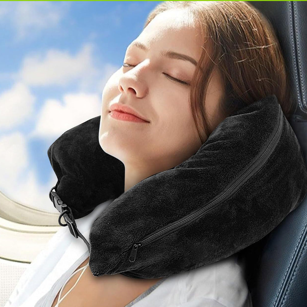 Stuffable U-Shaped Travel Pillow