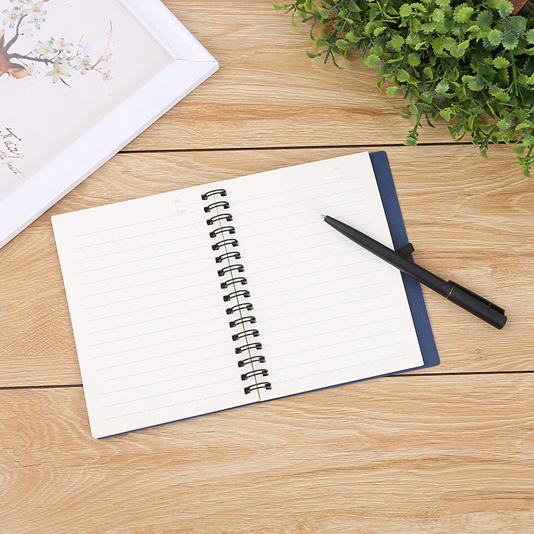 A5 Spiral Notebook Lined Hard Kraft Cover